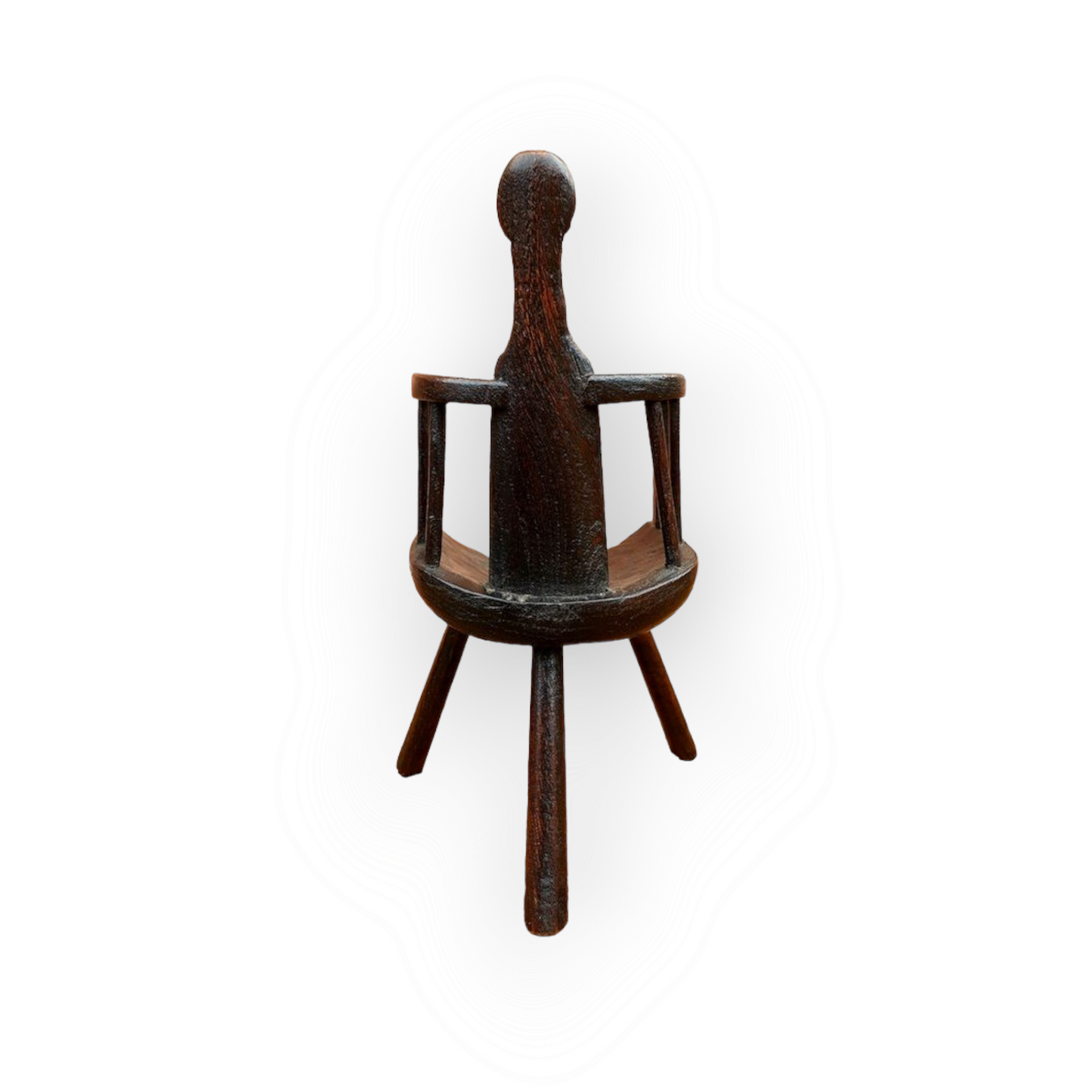 Miniature 18th Century Style Primitive Welsh Antique Apprentice Piece Stick Chair