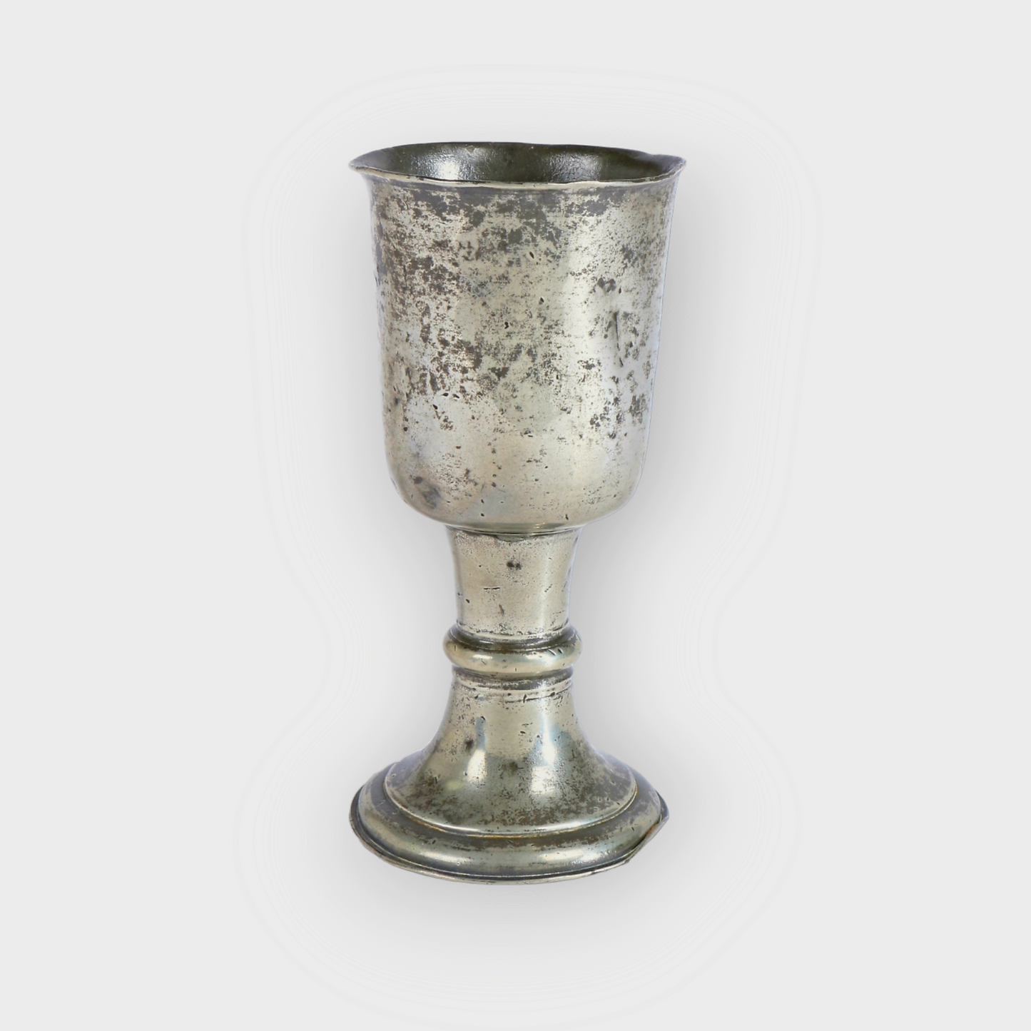 Early 18thC, George II Period, English Antique Pewter Communion Cup, circa 1730-40.