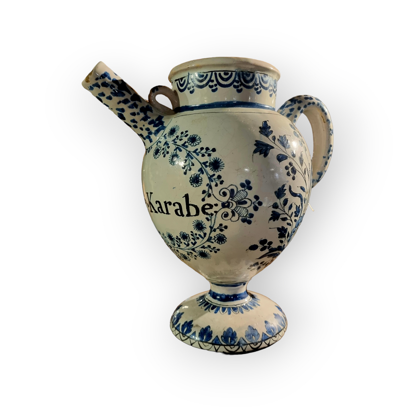 18th Century Dutch Antique Delftware Apothecary's Wet Drug Jar