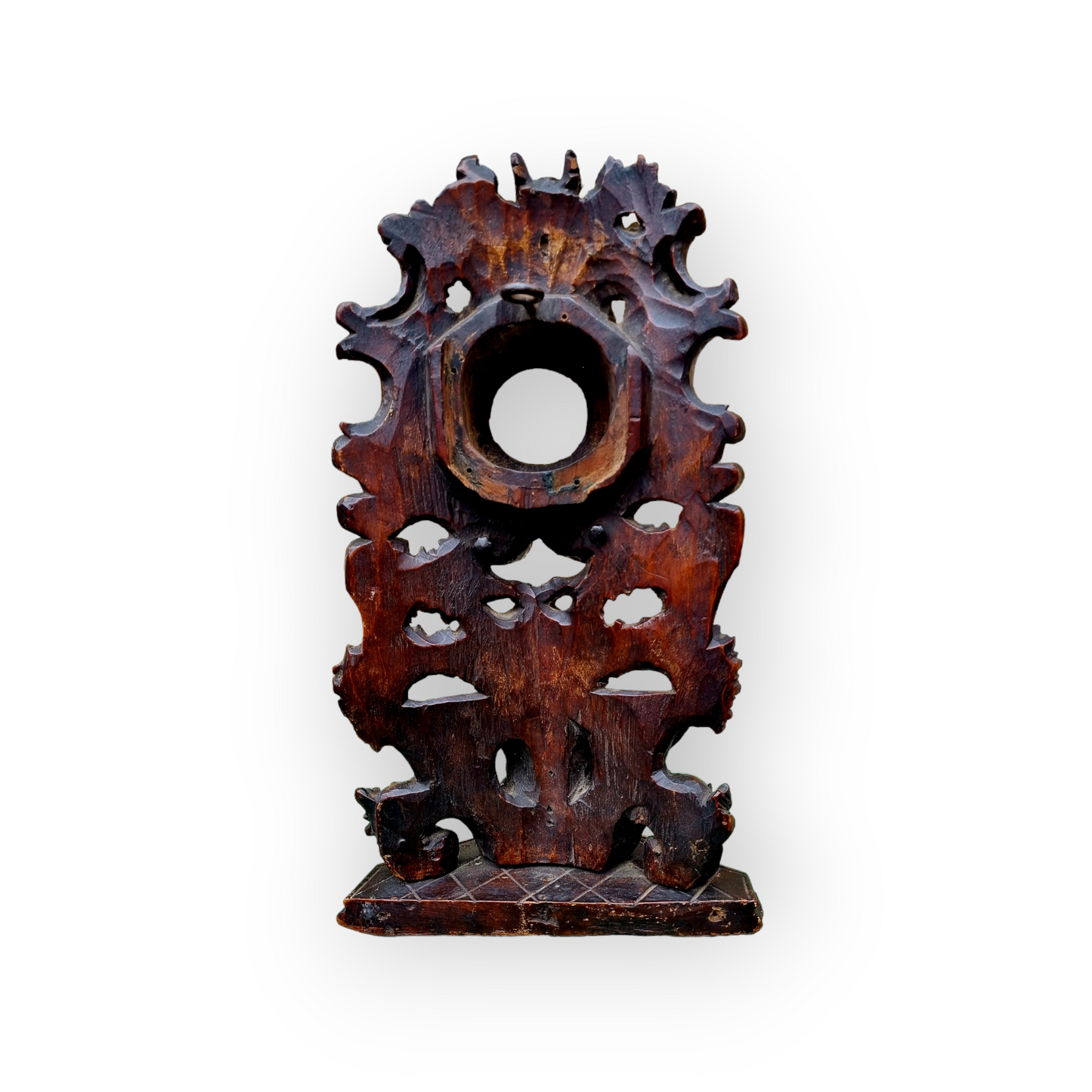 A Superb Mid-18th Century Rococo Period Antique Treen Pocket Watch Stand, circa 1740