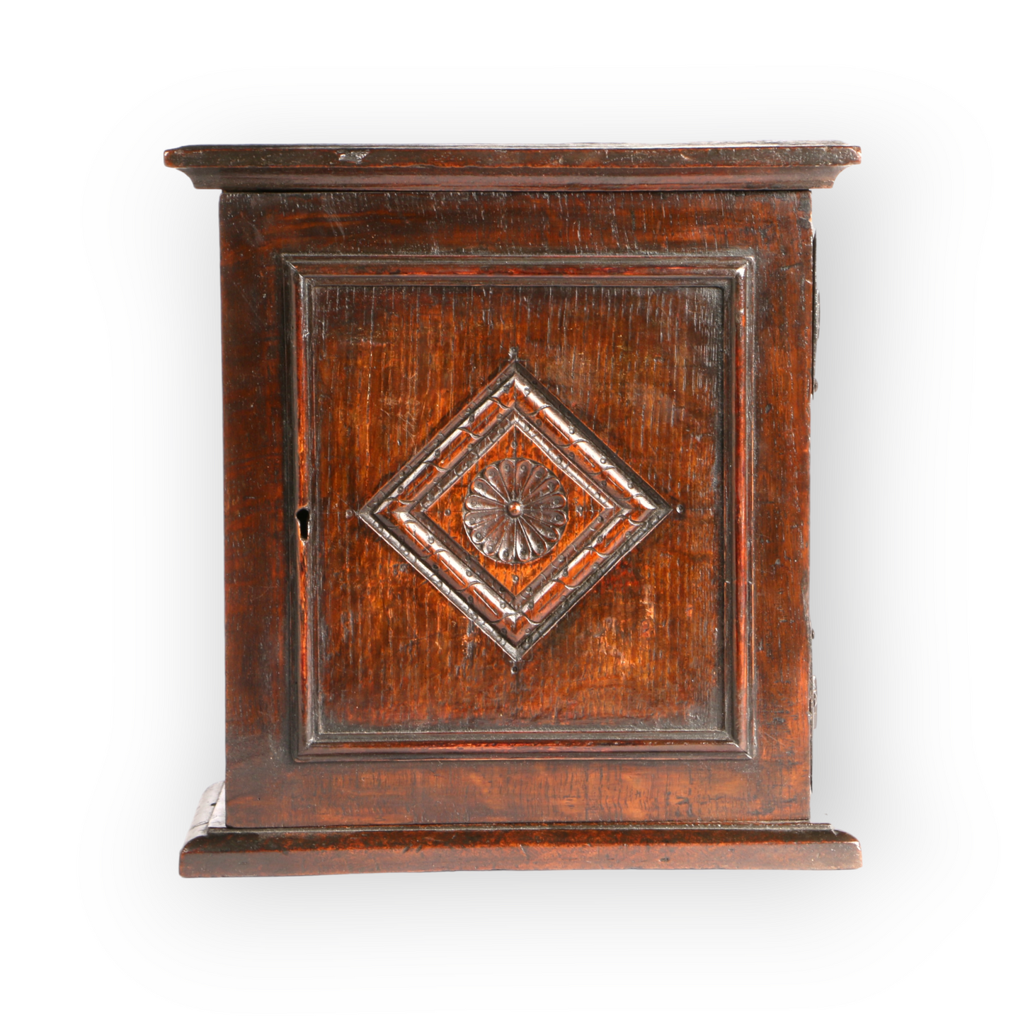 17th-Century Charles II Period Engish Antique Oak Spice Cupboard, circa 1670
