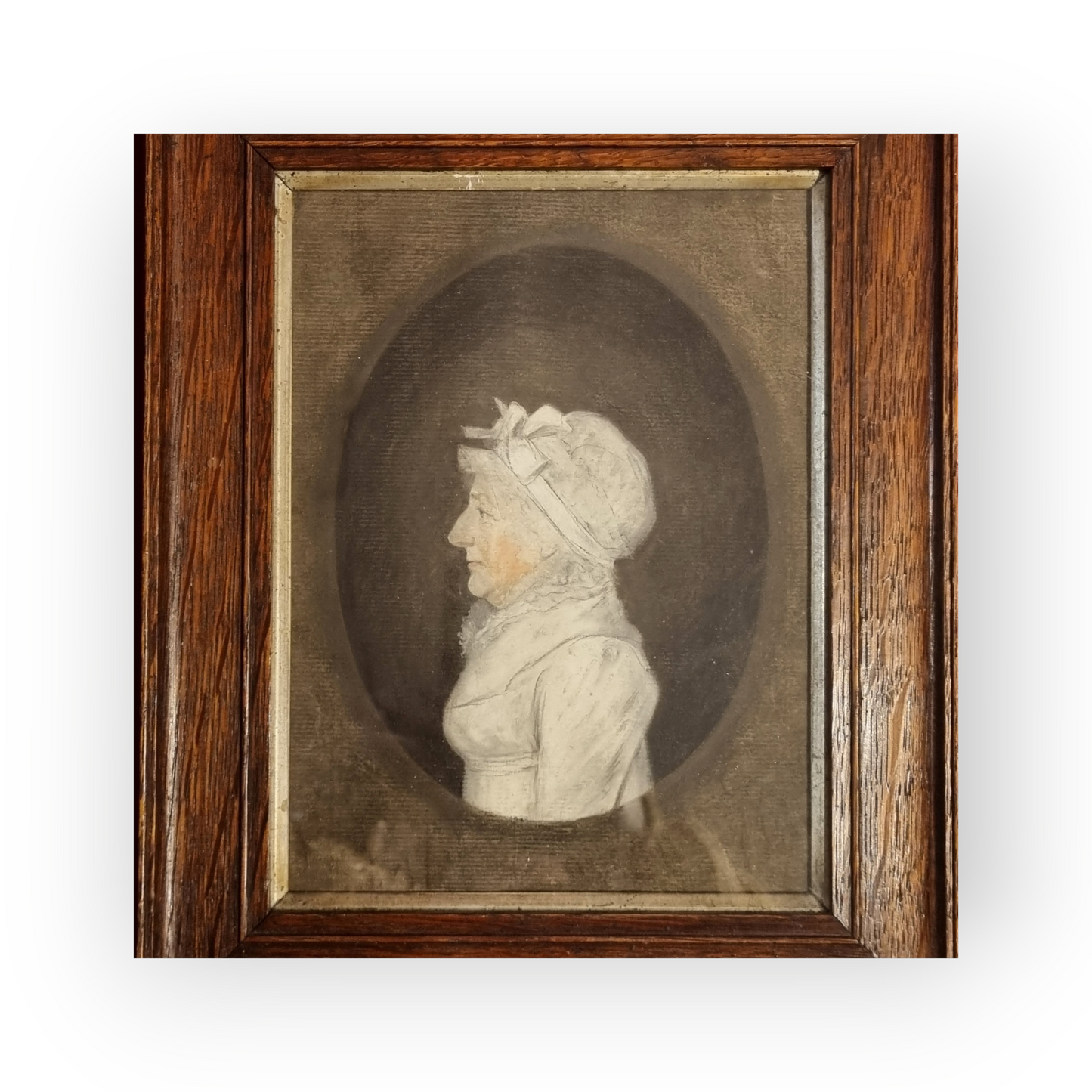 An Early 19th Century English School Antique Watercolour Portrait Painting of a Lady