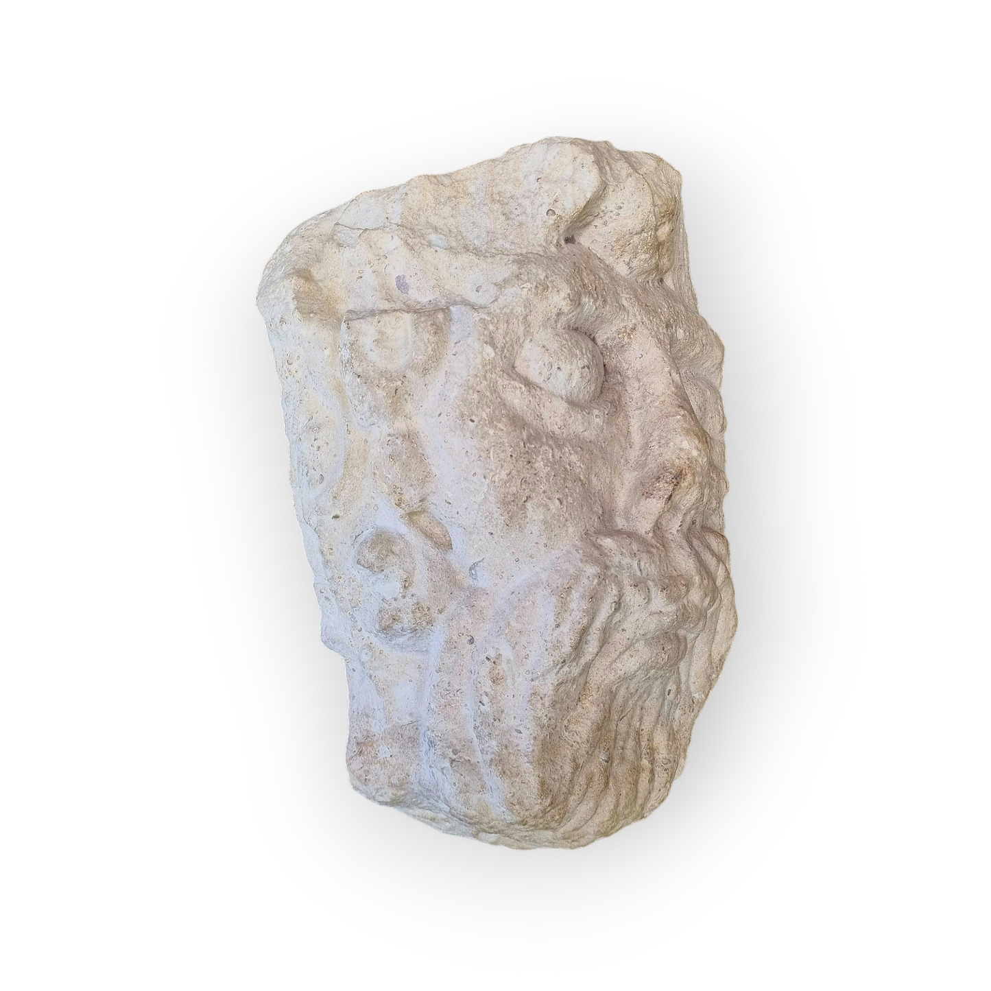 Medieval Antique Carved Limestone Head