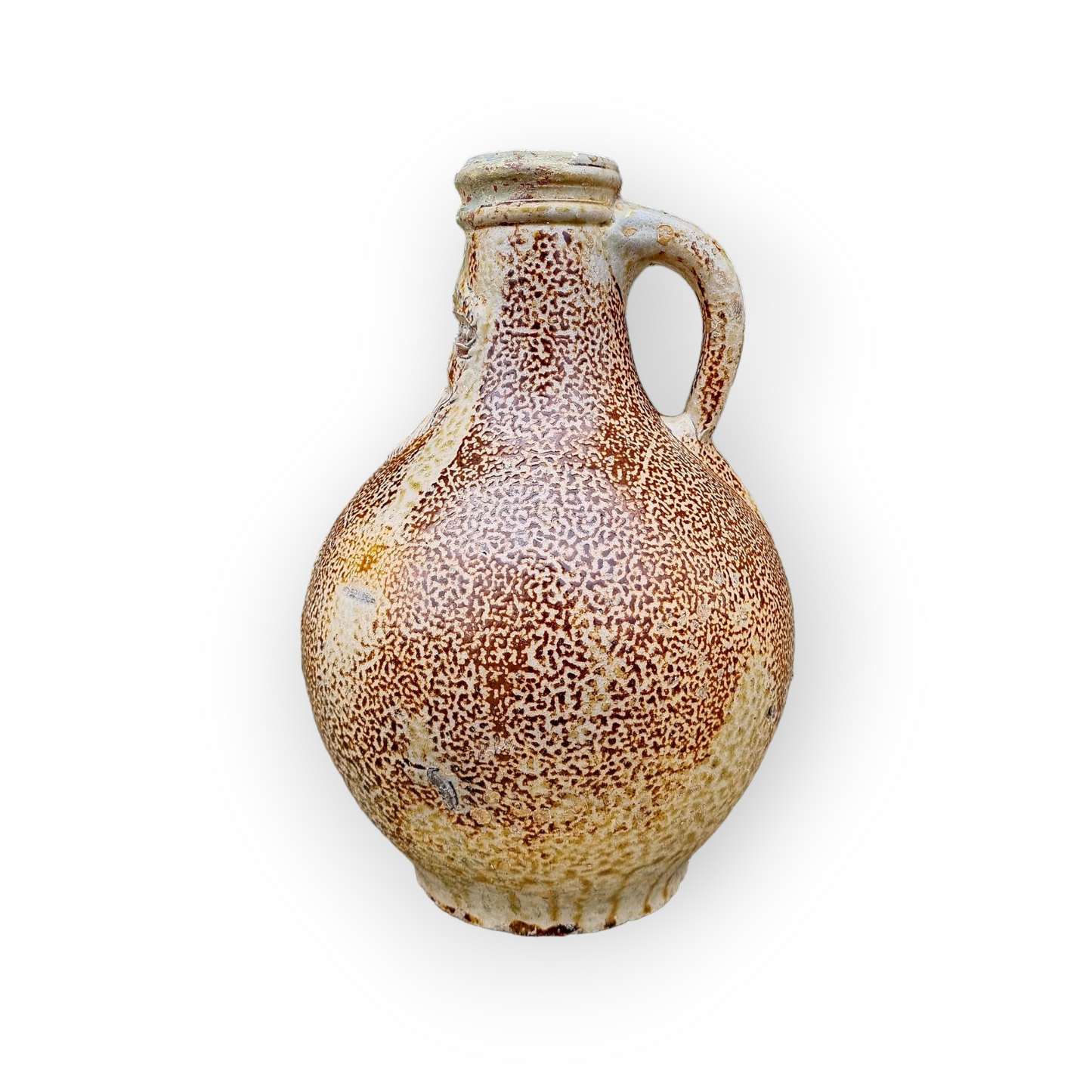 17th Century German Antique Stoneware Bellarmine Jug or Bartmannkrug, Circa 1620-1650