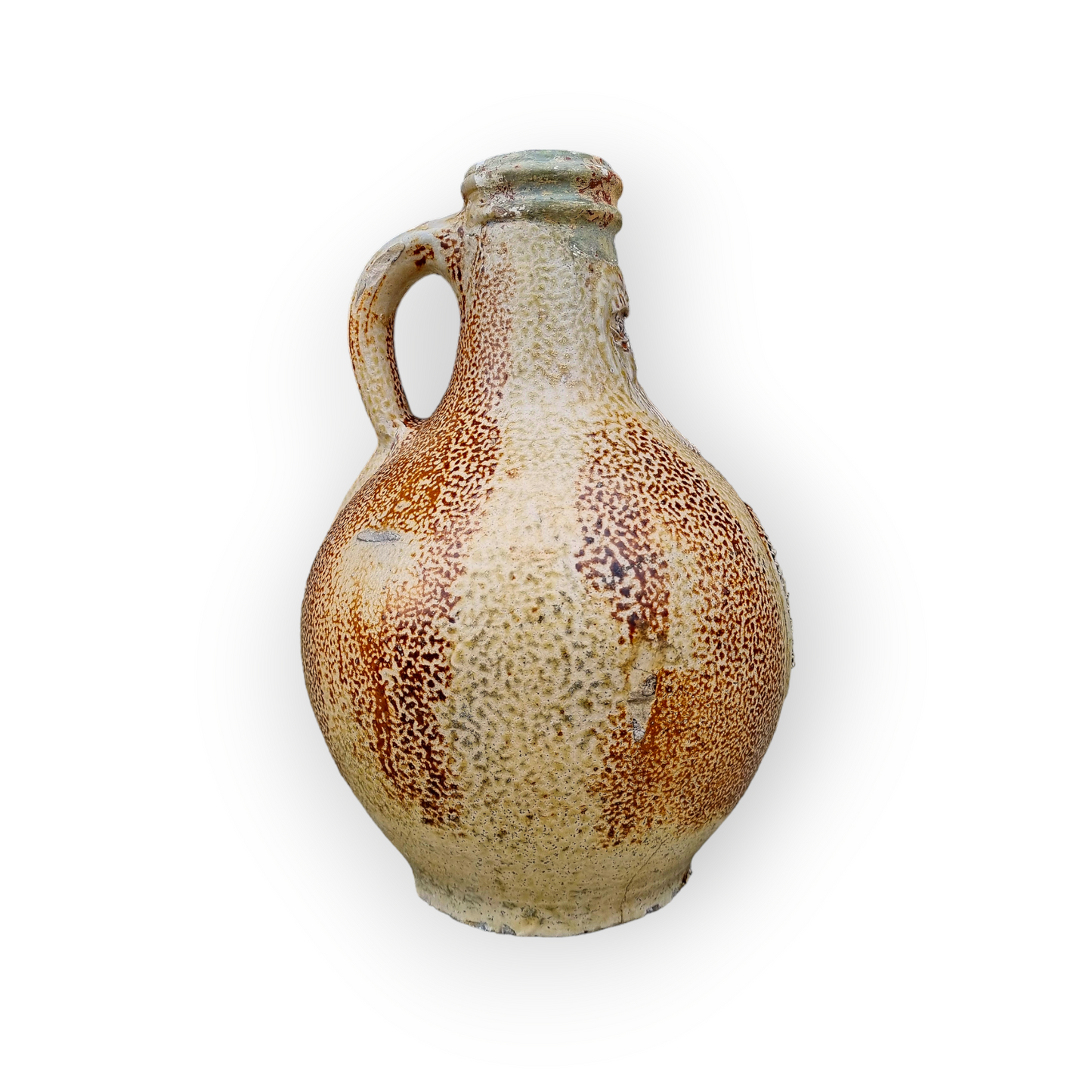 17th Century German Antique Stoneware Bellarmine Jug or Bartmannkrug, Circa 1620-1650