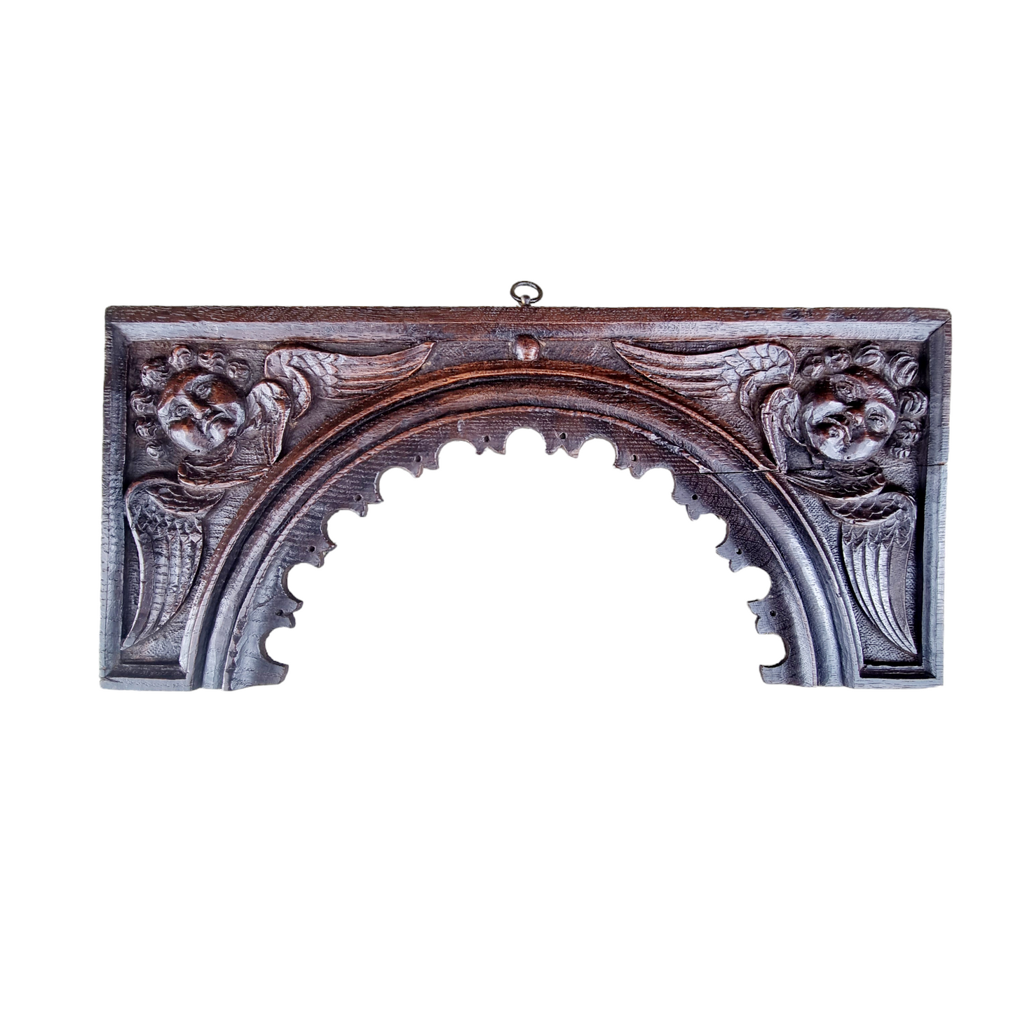 16th Century English Antique Carved Oak Arcaded Panel