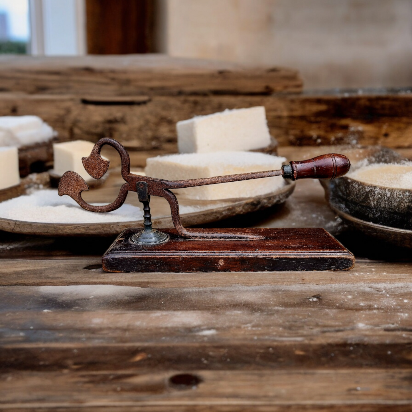 Late 18th-century English Antique Mounted Sugar Cutters