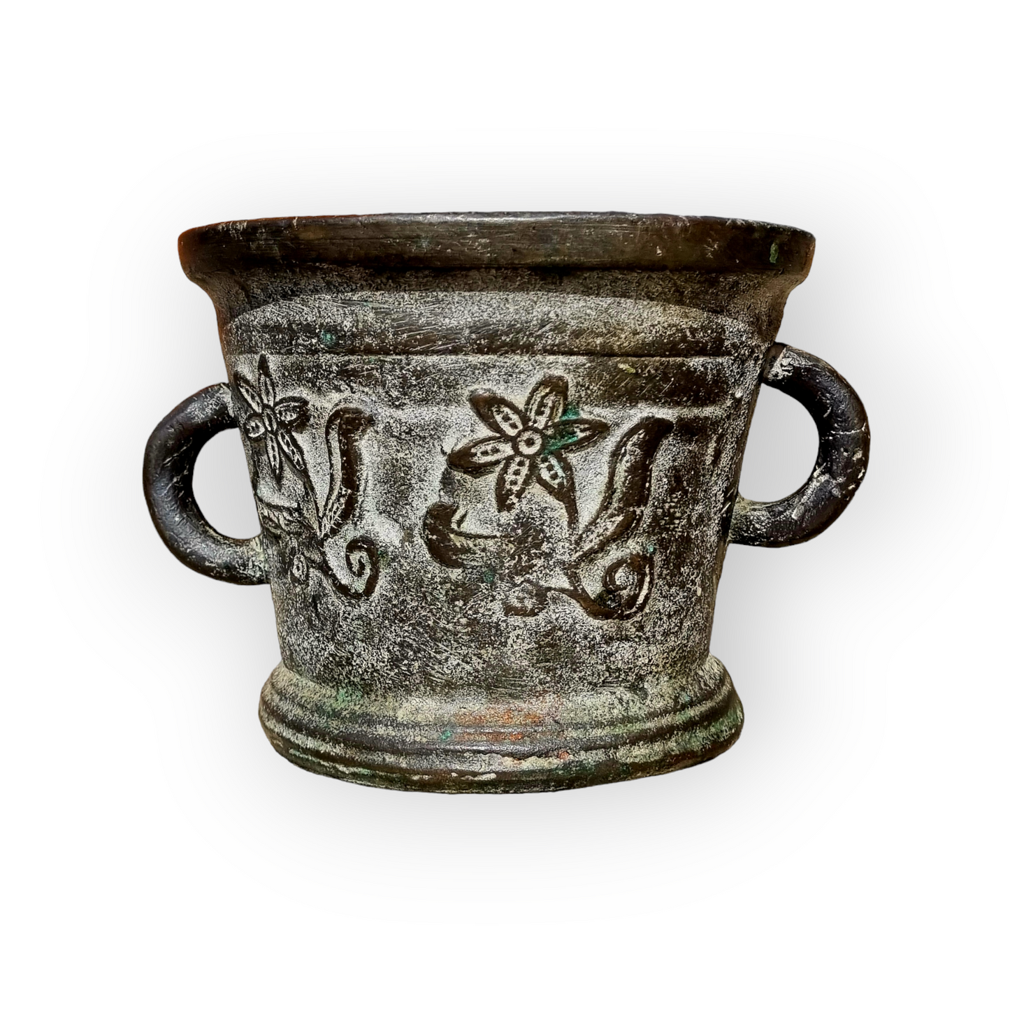 Large Mid 17th-century English Antique Bronze Mortar Attributed To The London "Unidentified" Foundry