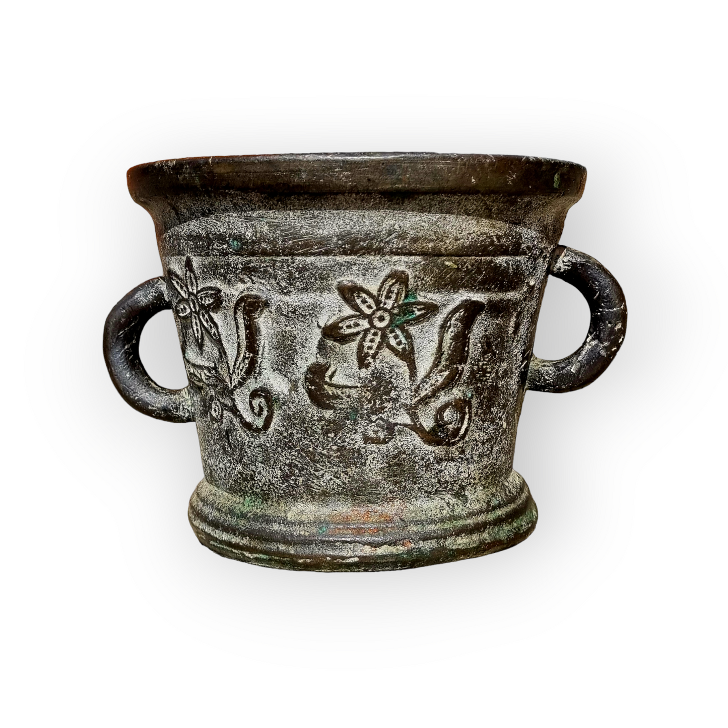 Large Mid 17th-century English Antique Bronze Mortar Attributed To The London "Unidentified" Foundry