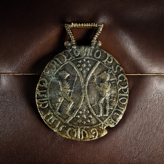 A Mid-19th Century English Antique "Billy & Charley"/ Shadwell Forgeries Antique Brass Badge