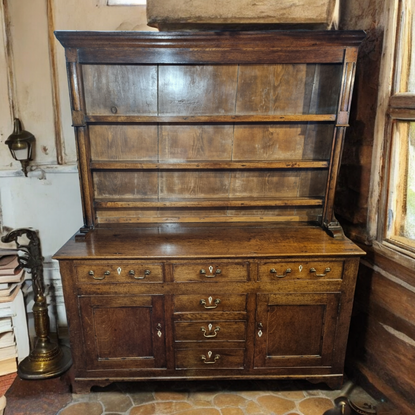 Late 18th Century Welsh Antique Oak Dresser