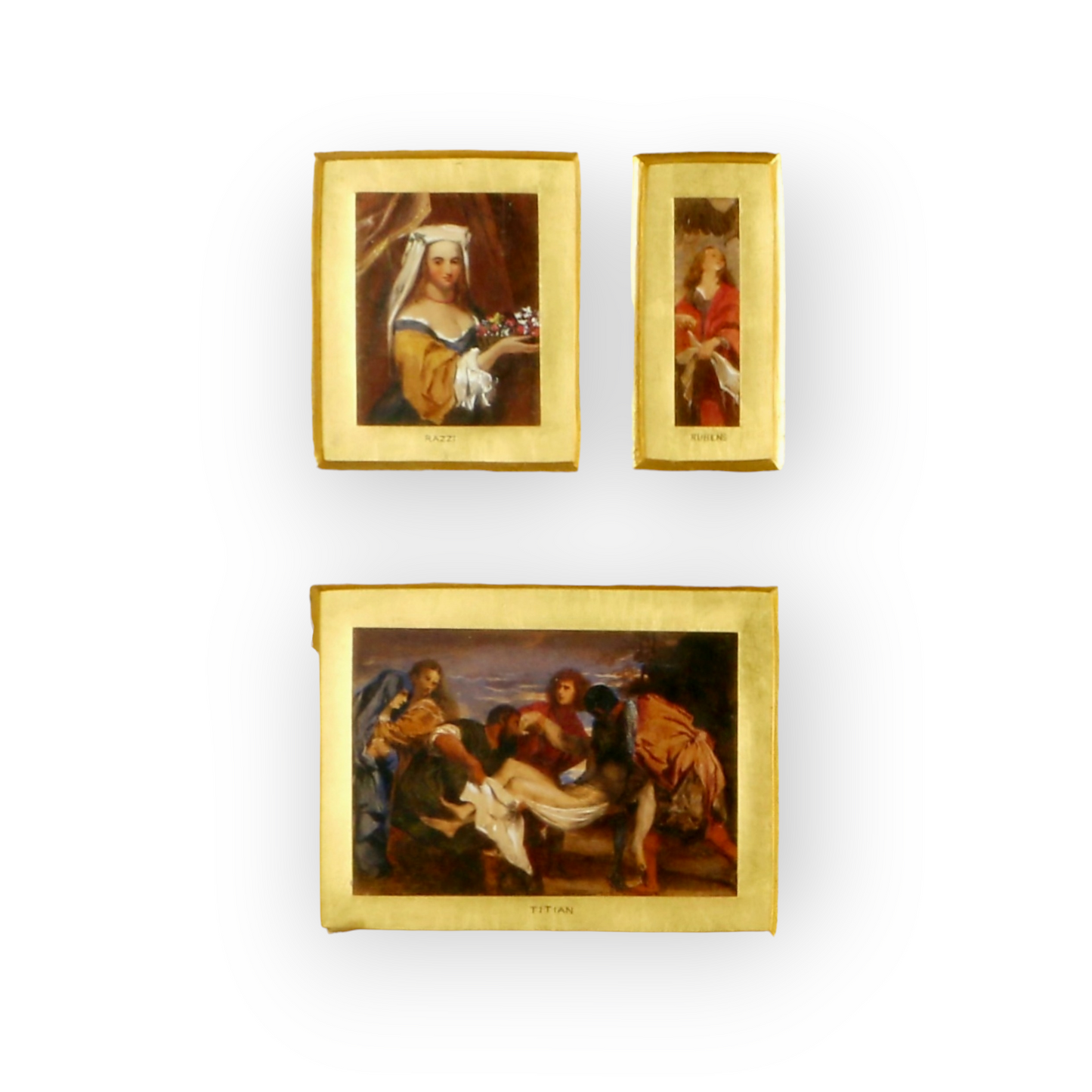 Grand Tour Interest - A Large & Impressive Collection Of Thirteen 19th-Century Italian School Antique  "Old Master" Miniature Watercolours