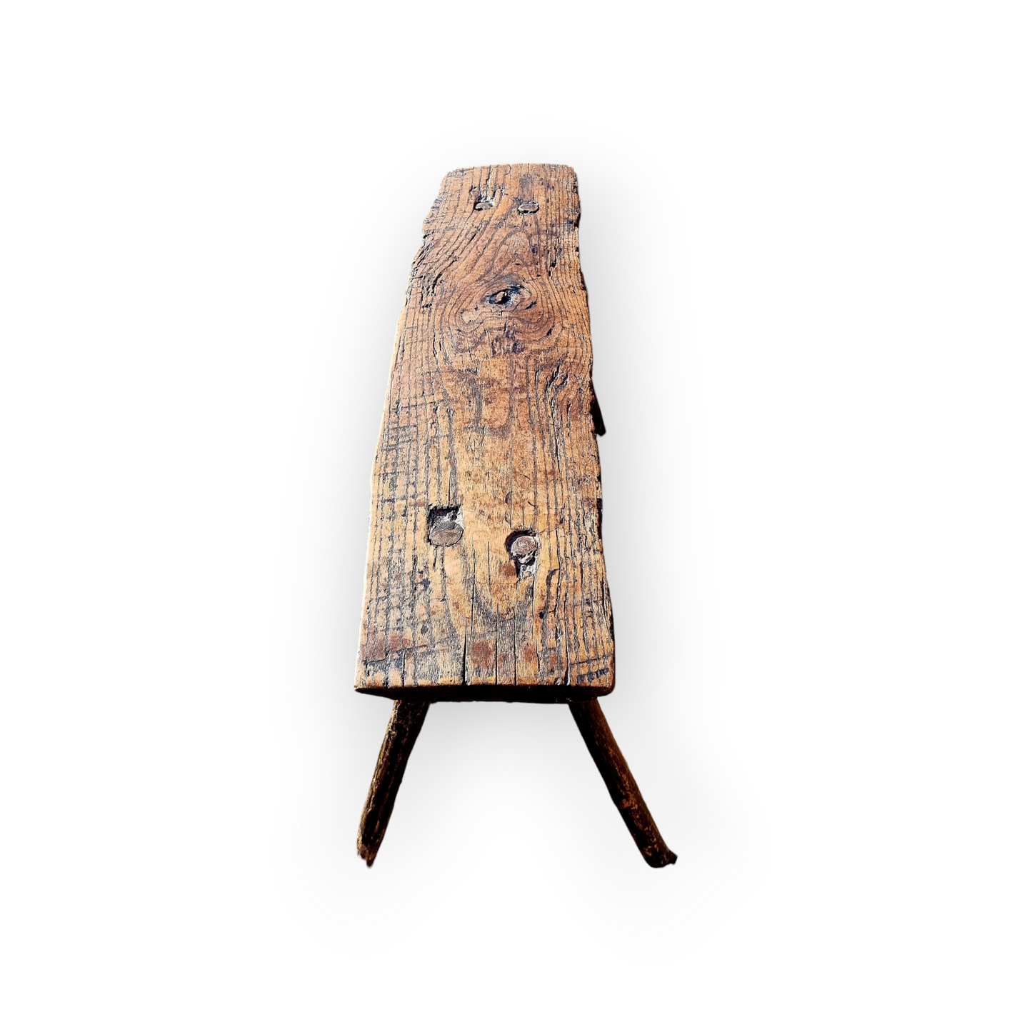 Late 18th-century Primitive English Antique Pig Bench