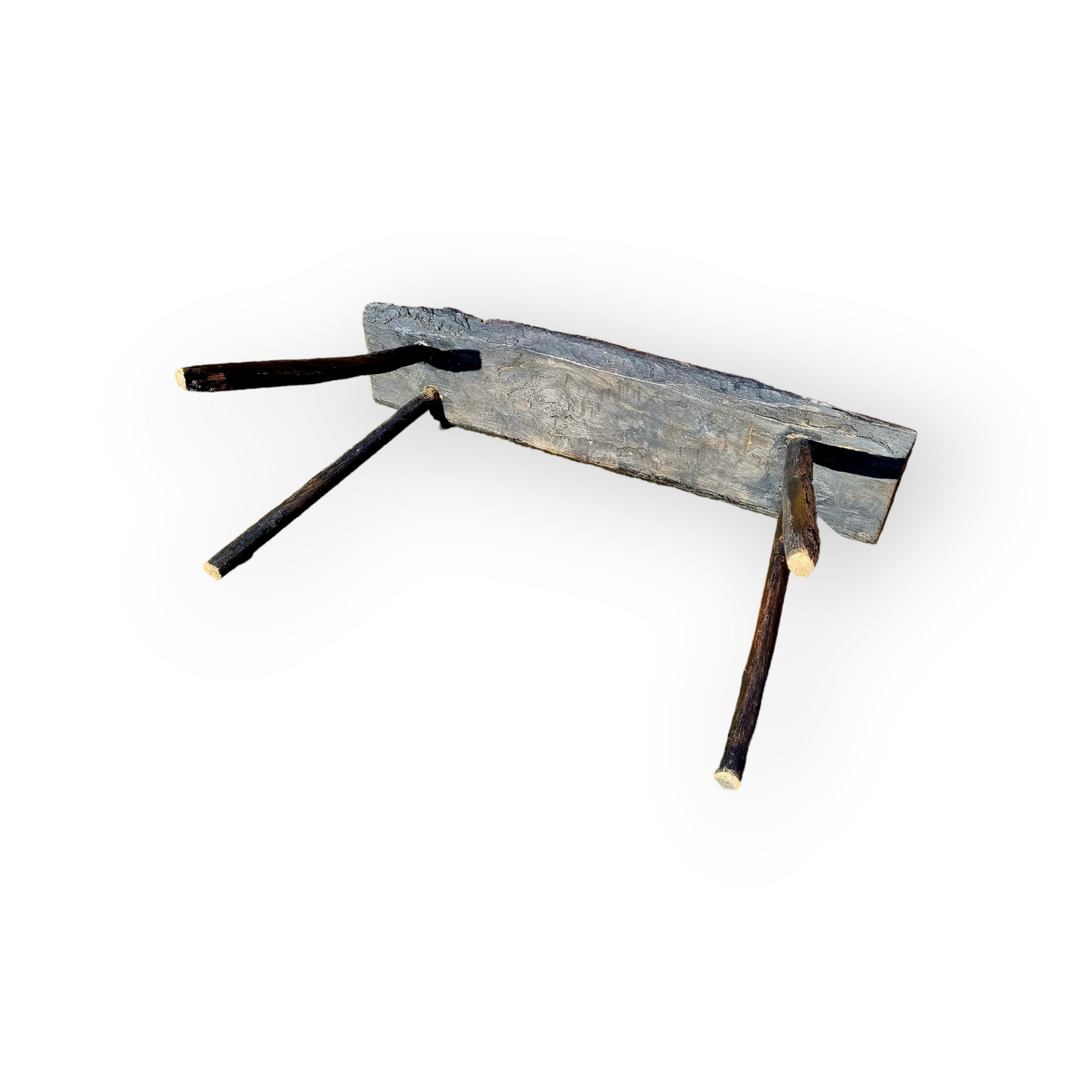 Late 18th-century Primitive English Antique Pig Bench