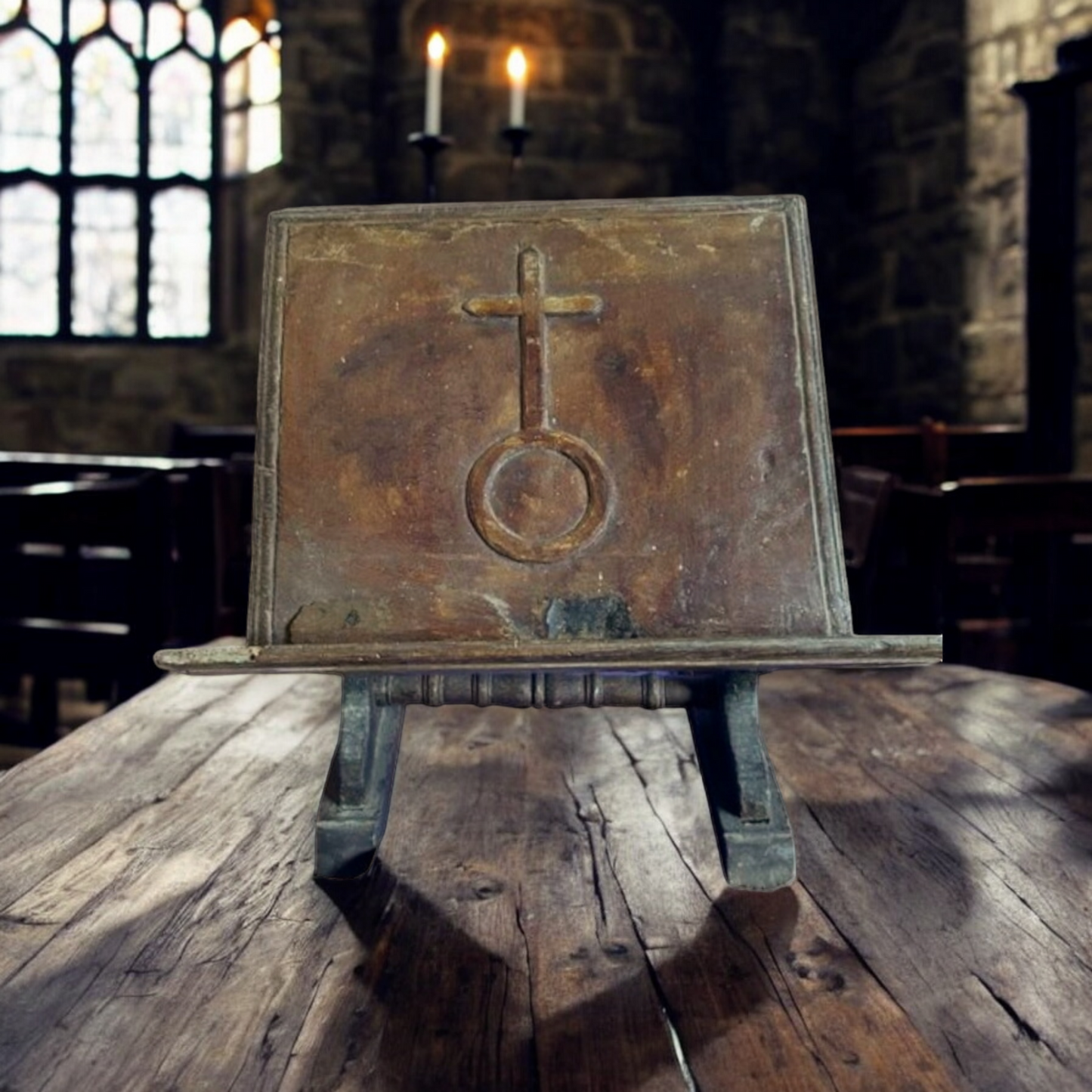 17th Century Spanish Antique Walnut Book Stand