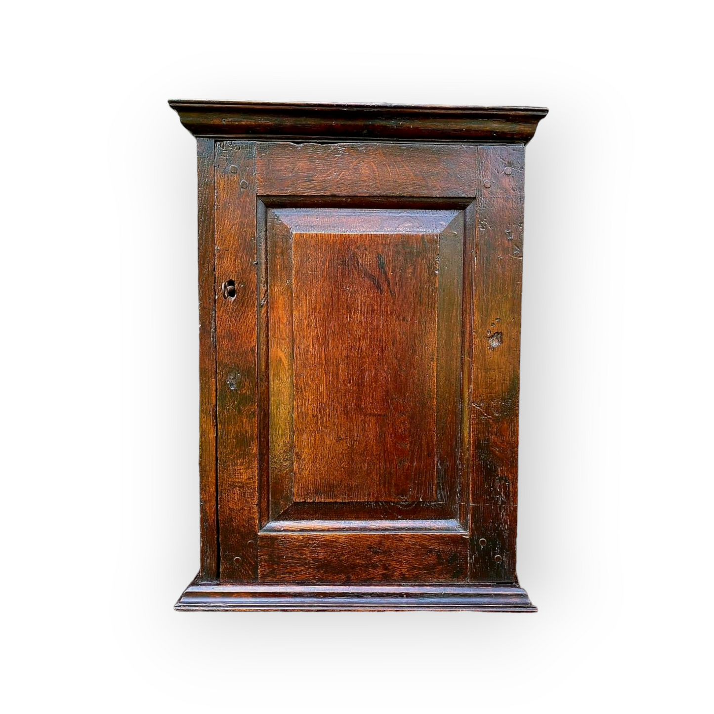 Late 17th-Century English Antique Oak Spice Cupboard