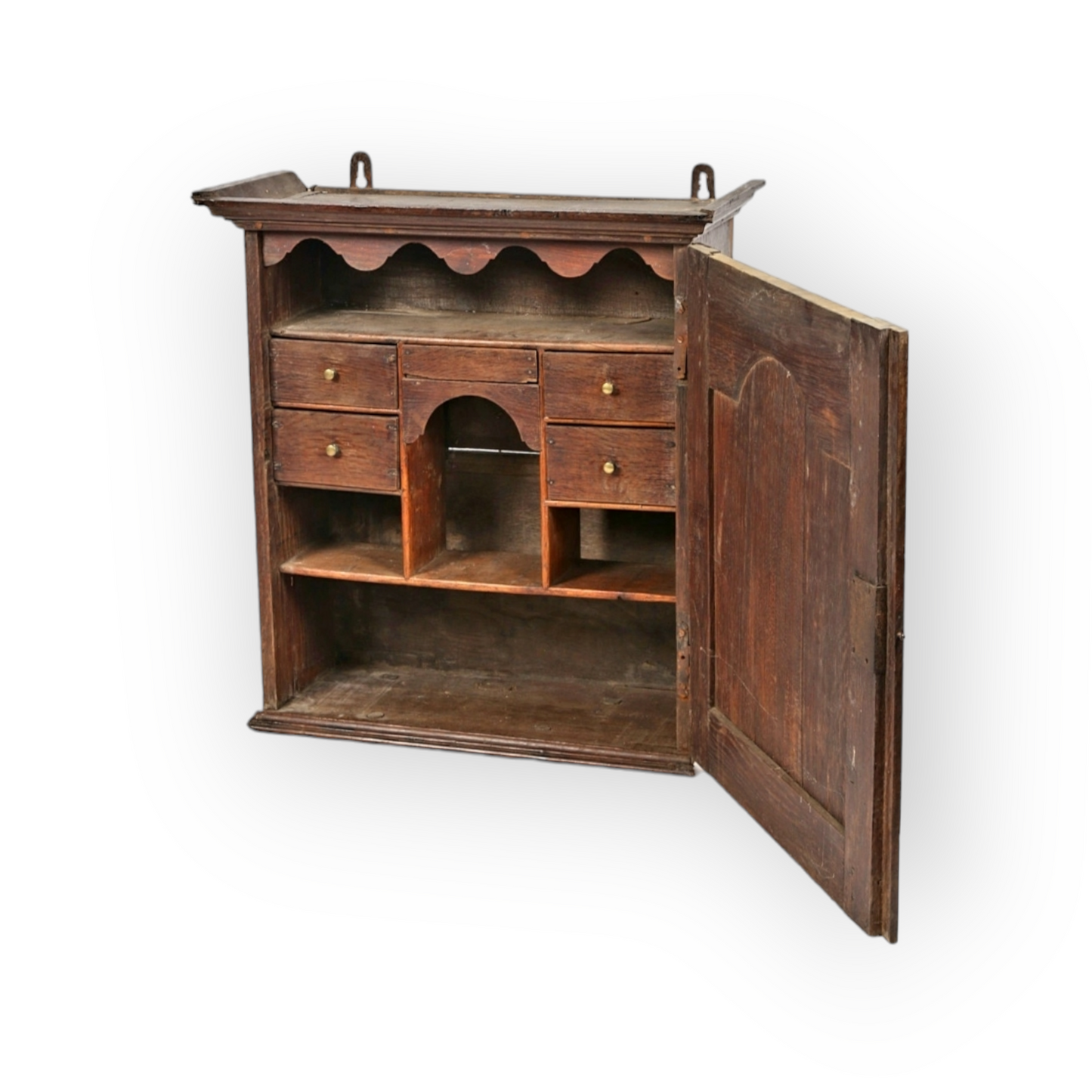 Early 18th Century Welsh Antique Oak Spice Cupboard