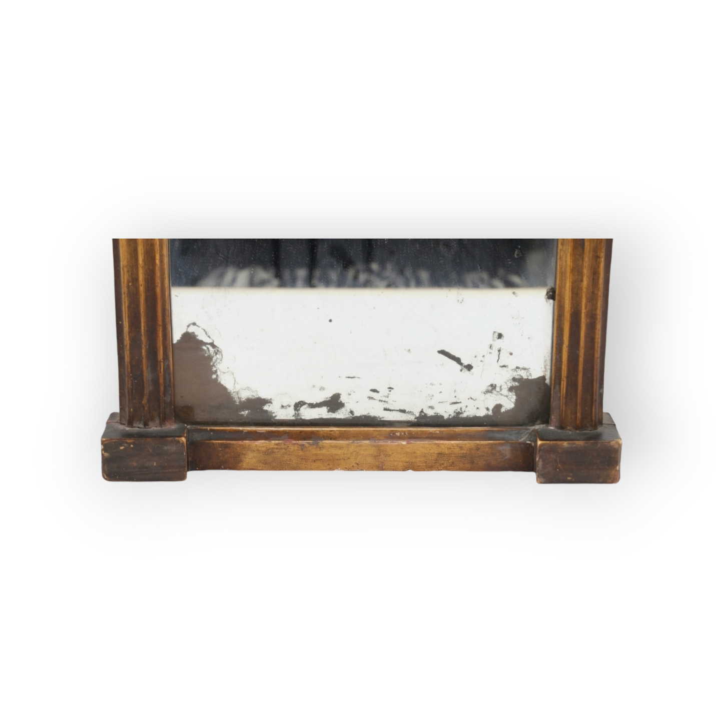 Early 19th-Century English Antique Pier Mirror With Original Glass Plate