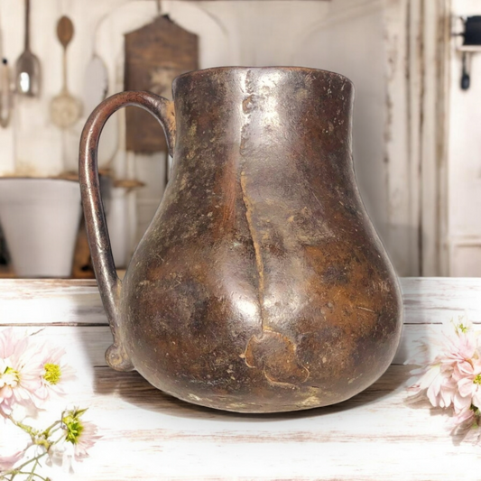 15th-Century Medieval Antique Bronze Jug