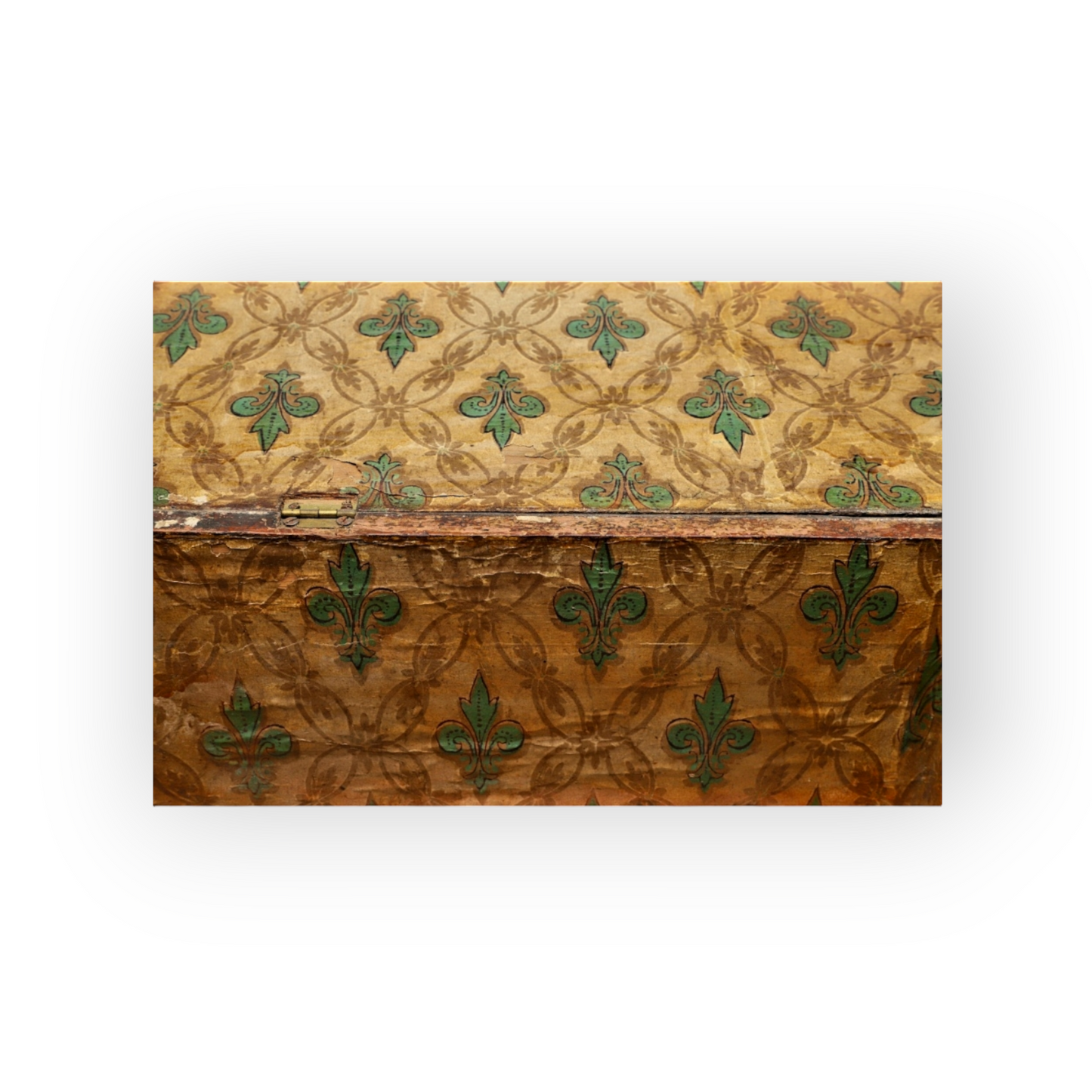 17th-Century Continental Antique Parquetry-Inlaid Wooden Table Box