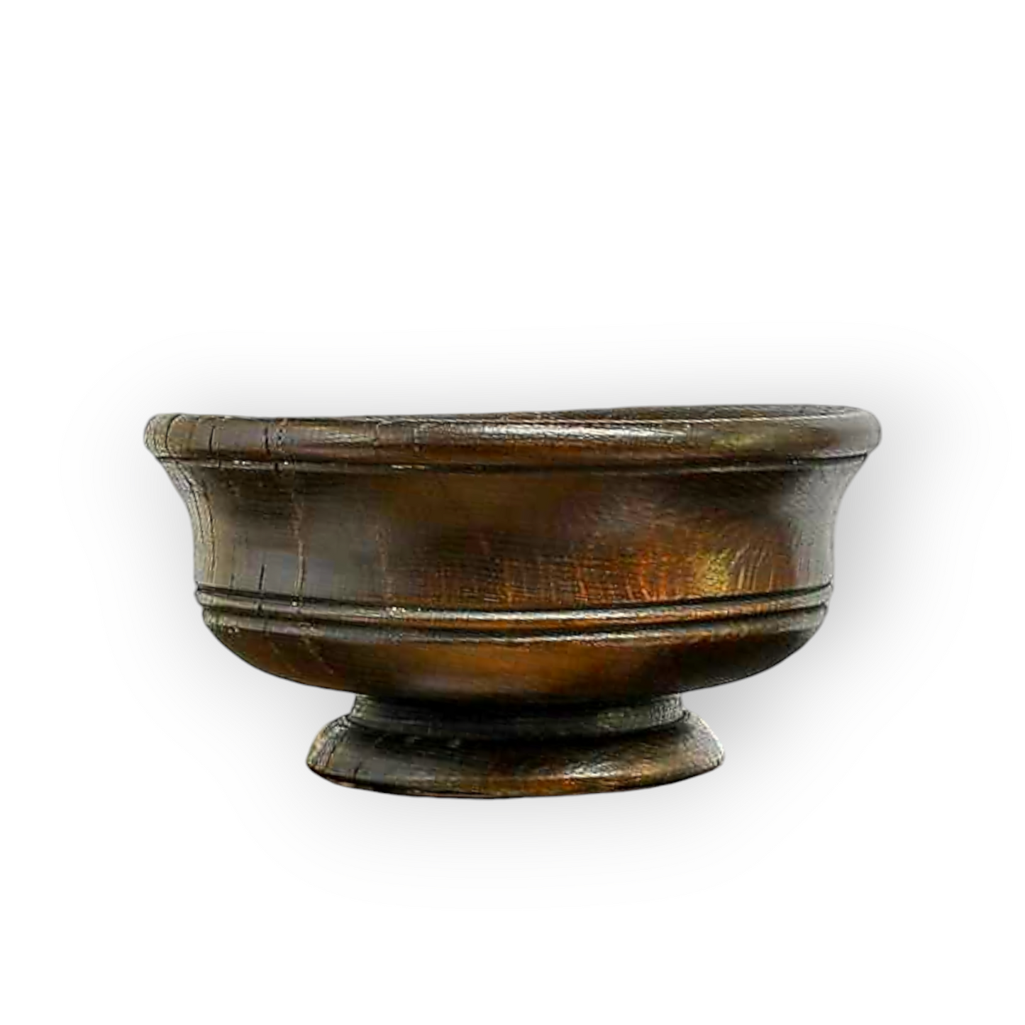 17th Century English Antique Treen Mazer Drinking Bowl