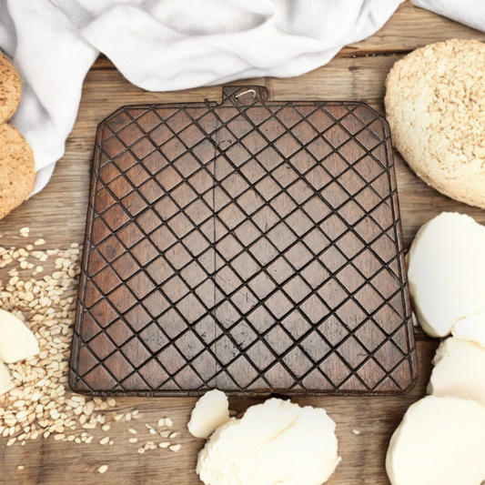 A Rare 18th-Century English/Scottish Antique Treen "Riddle" Board - Used For Making Oatcakes