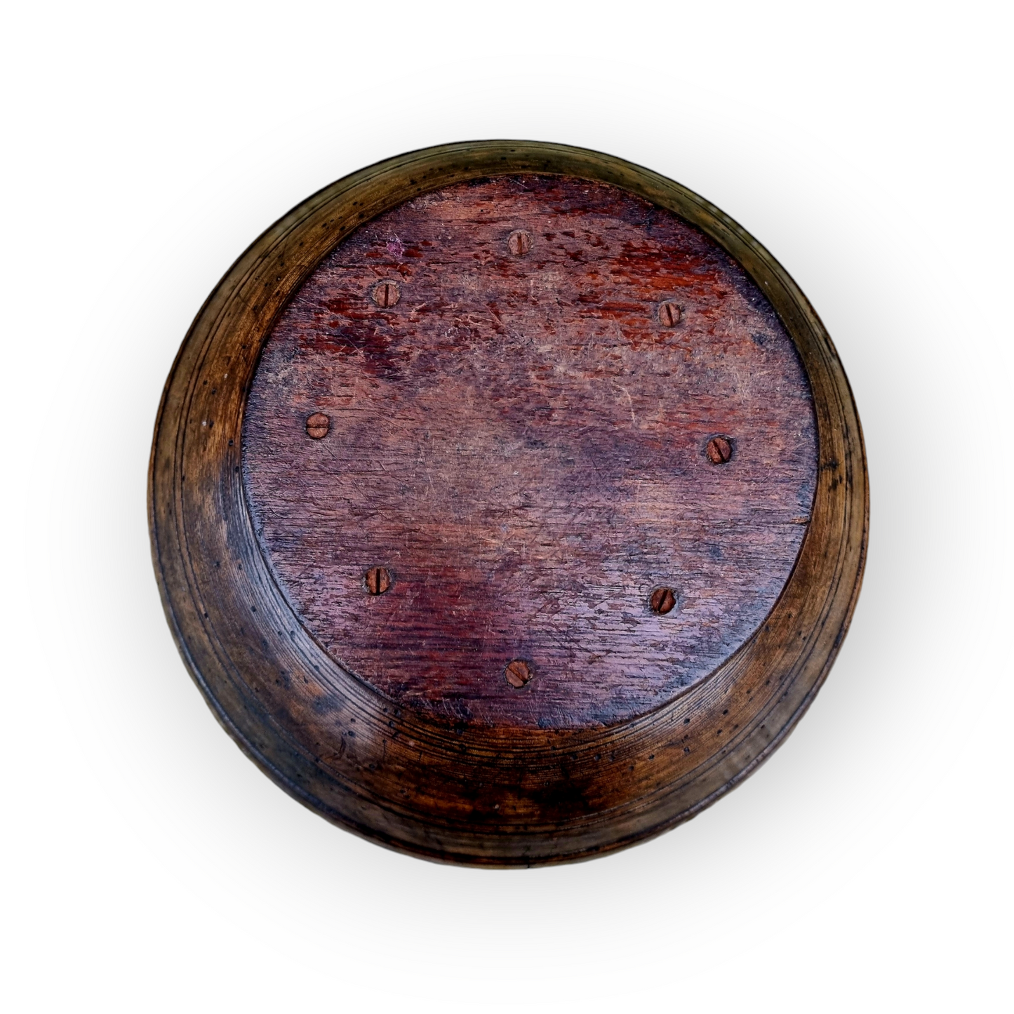 18th-Century English Antique Treen Dairy Bowl