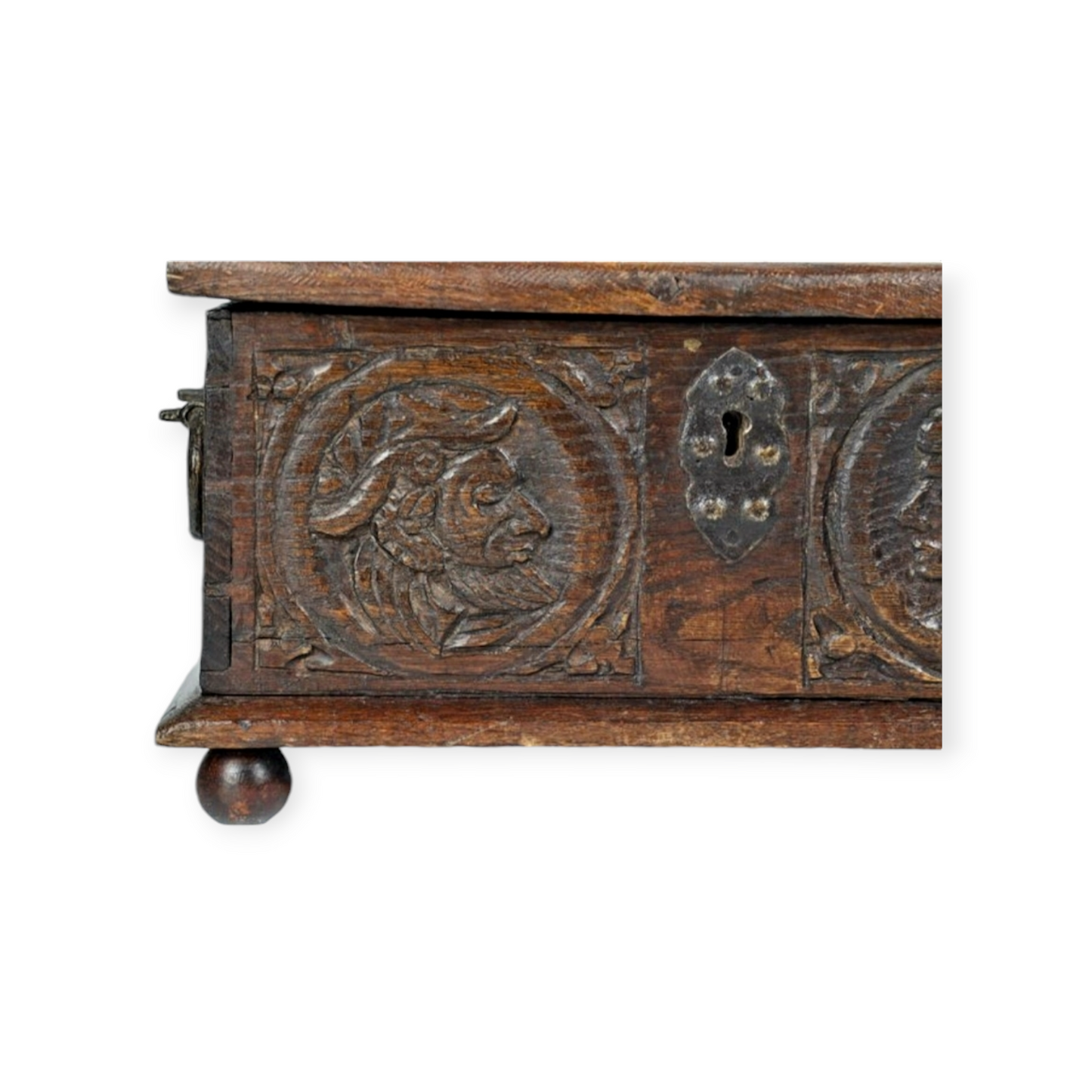 Diminutive 16th-Century French Antique Marriage Chest / Table Box