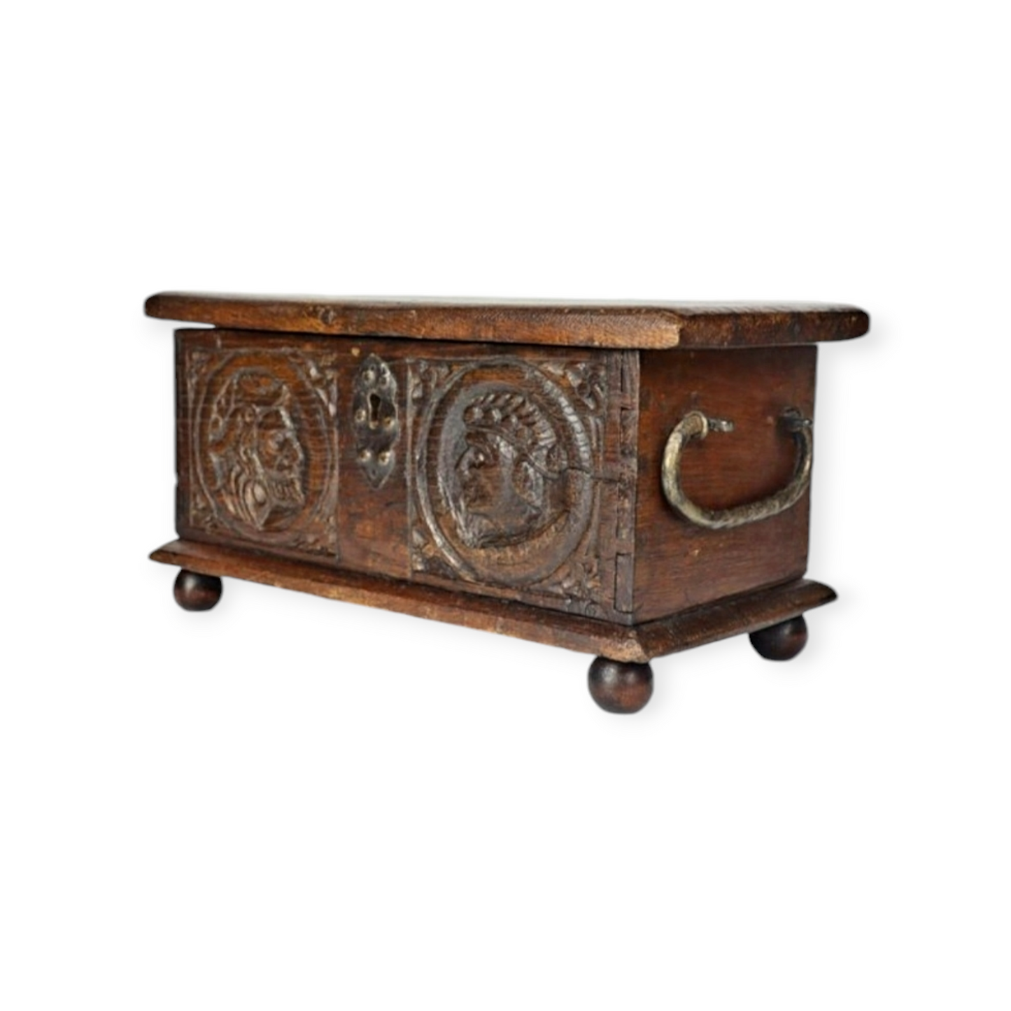 Diminutive 16th-Century French Antique Marriage Chest / Table Box