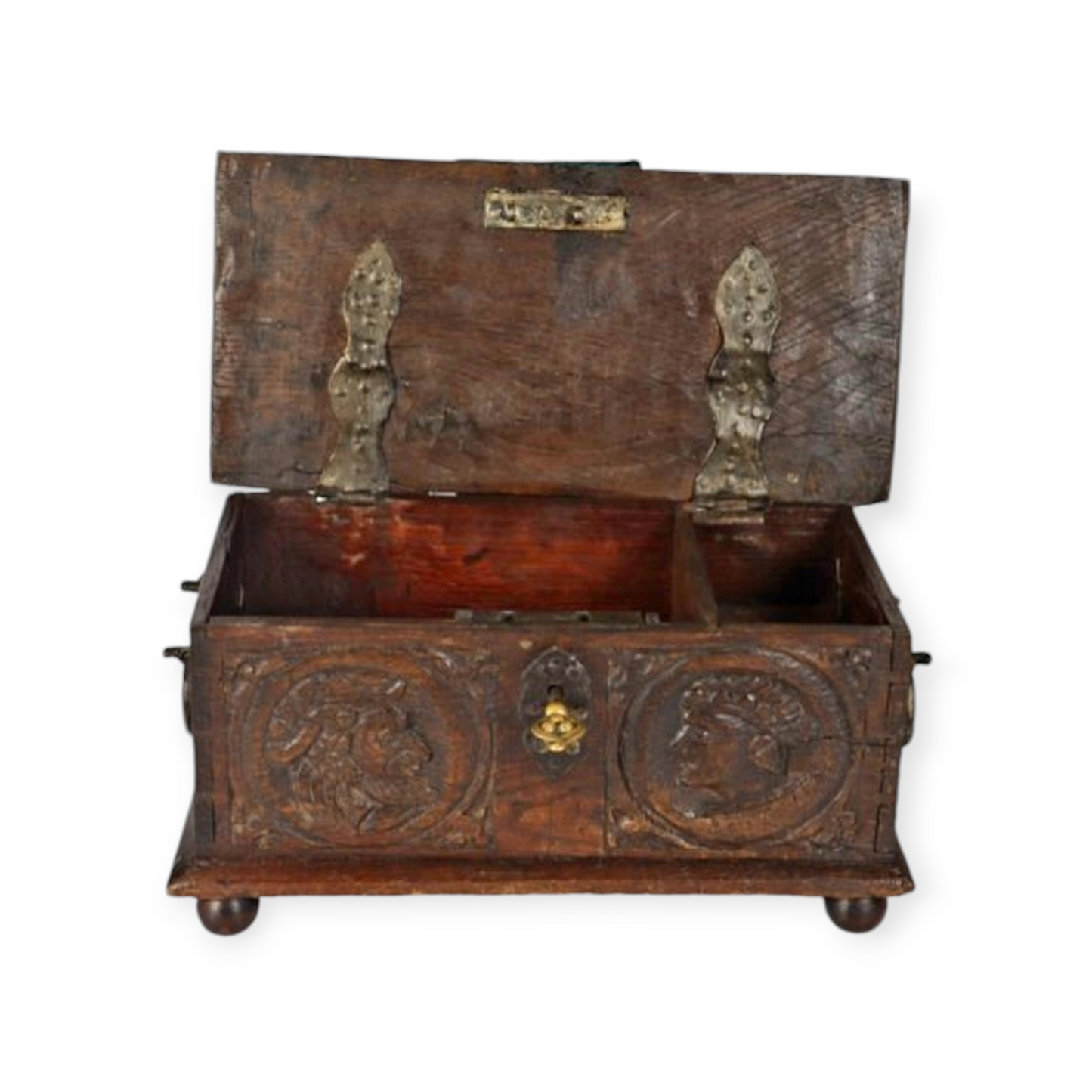 Diminutive 16th-Century French Antique Marriage Chest / Table Box