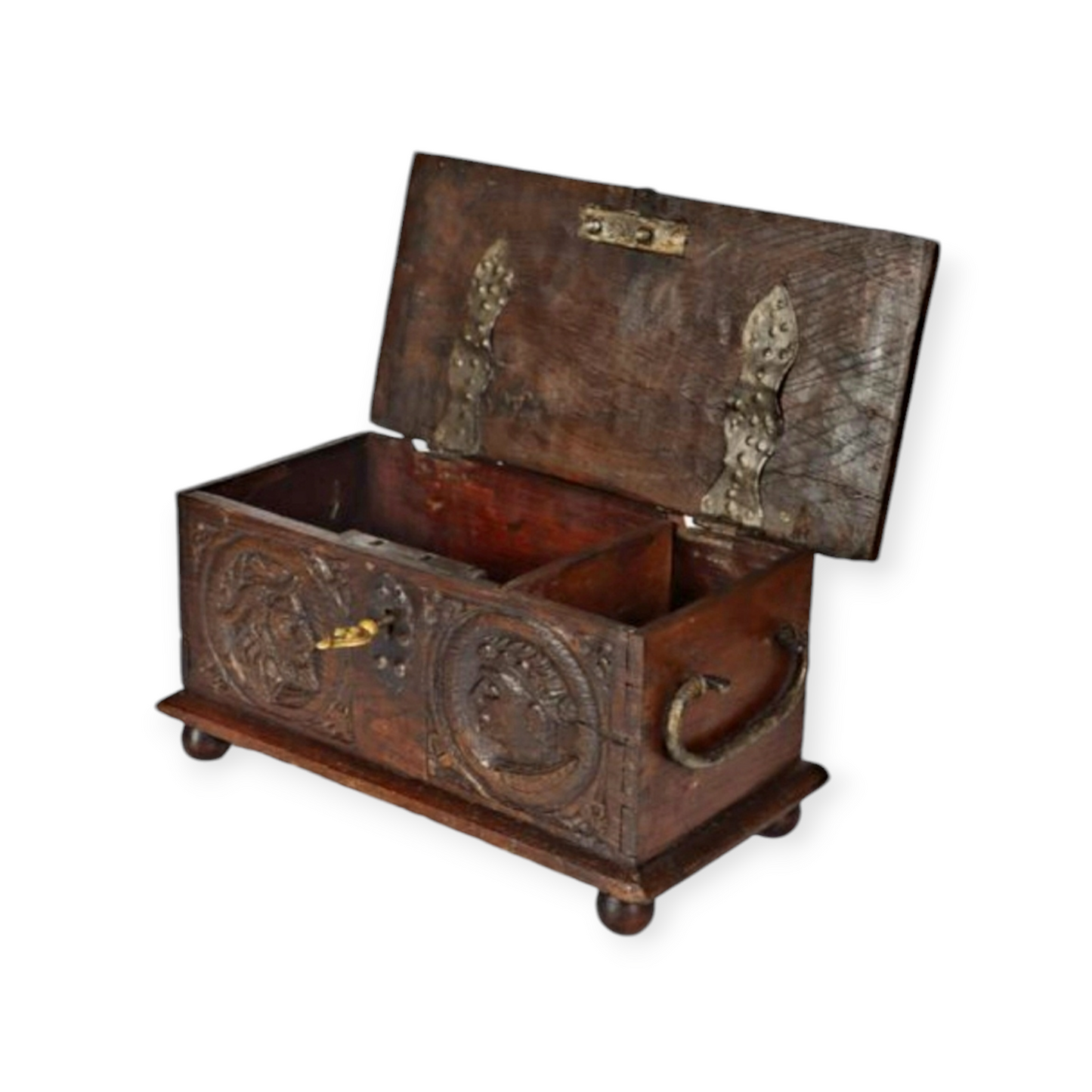 Diminutive 16th-Century French Antique Marriage Chest / Table Box