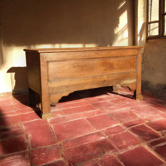 18th-Century French Antique Chestnut Chest / Dough Bin - Ideal For Storage