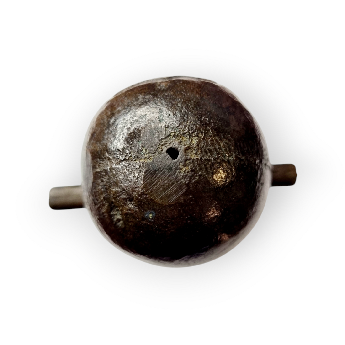 Rare 17th-Century Continental Antique Bronze Miniature Mortar Cannon, Possibly Made As A Child's Toy