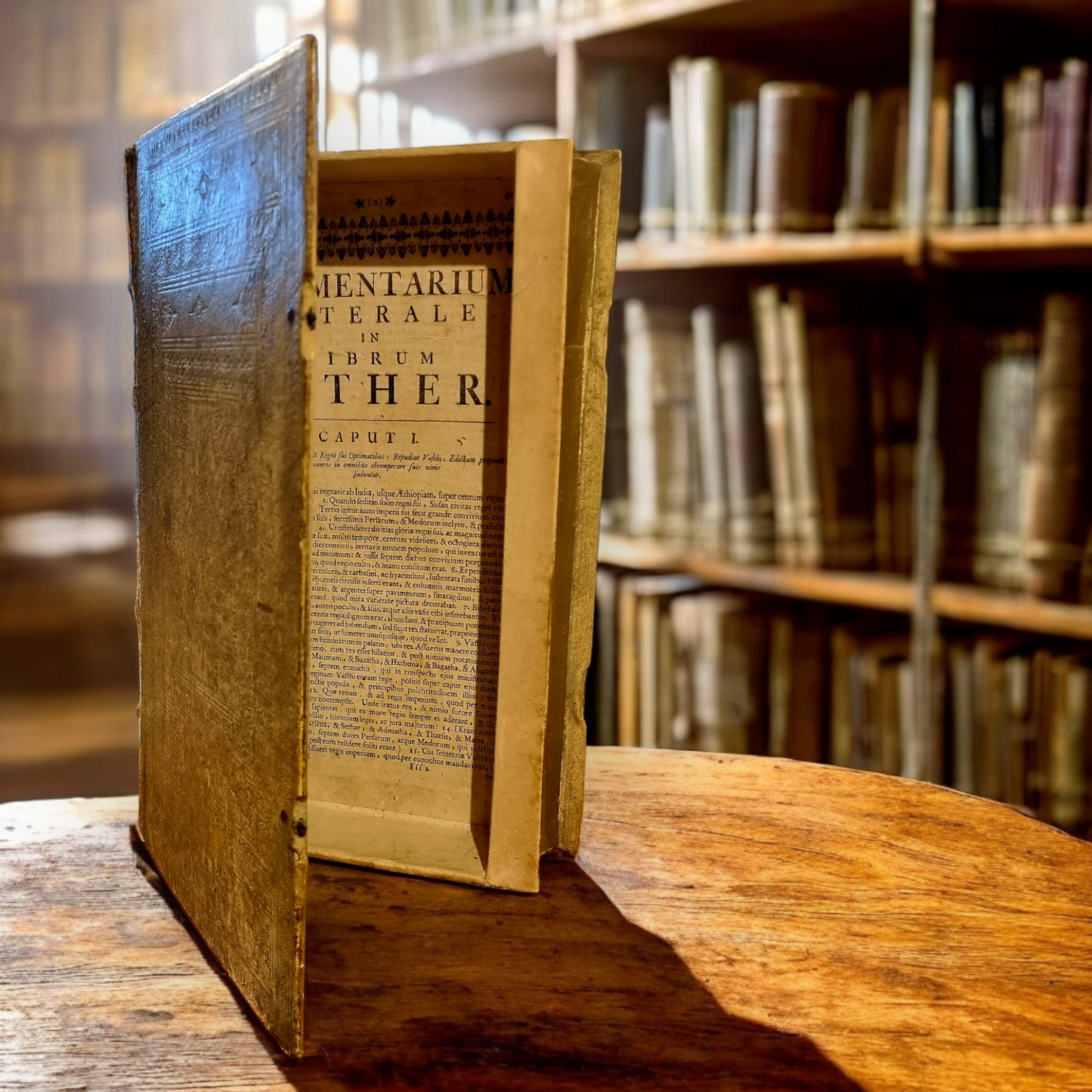 Rare Early 18th Century Vellum-Bound Book Converted To A Book Box / Secret Storage Box