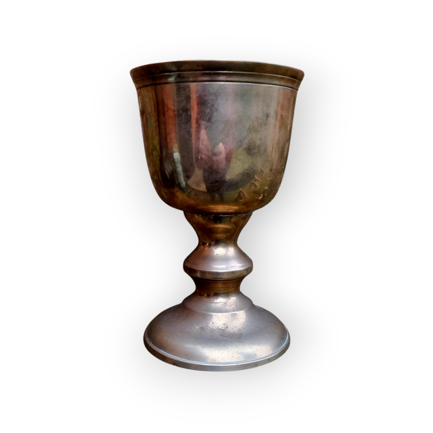 Early 19th-Century English Antique Brass Goblet