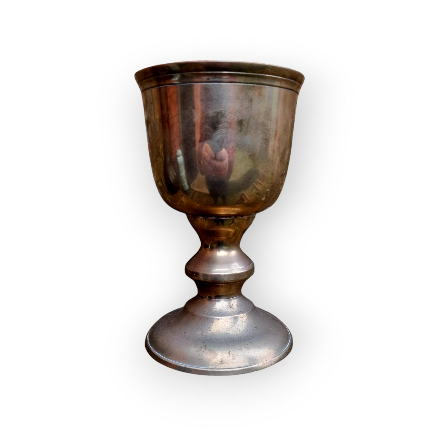 Early 19th-Century English Antique Brass Goblet