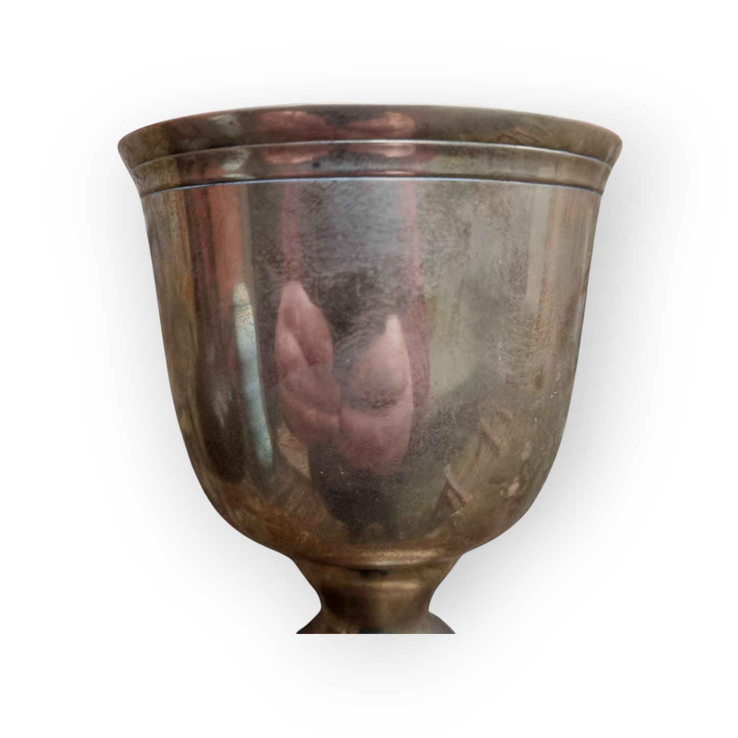 Early 19th-Century English Antique Brass Goblet