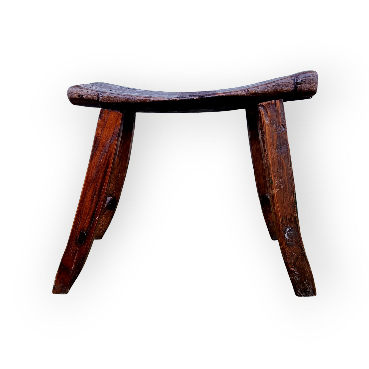 19th-Century Rustic / Primitive Antique Wooden Stool