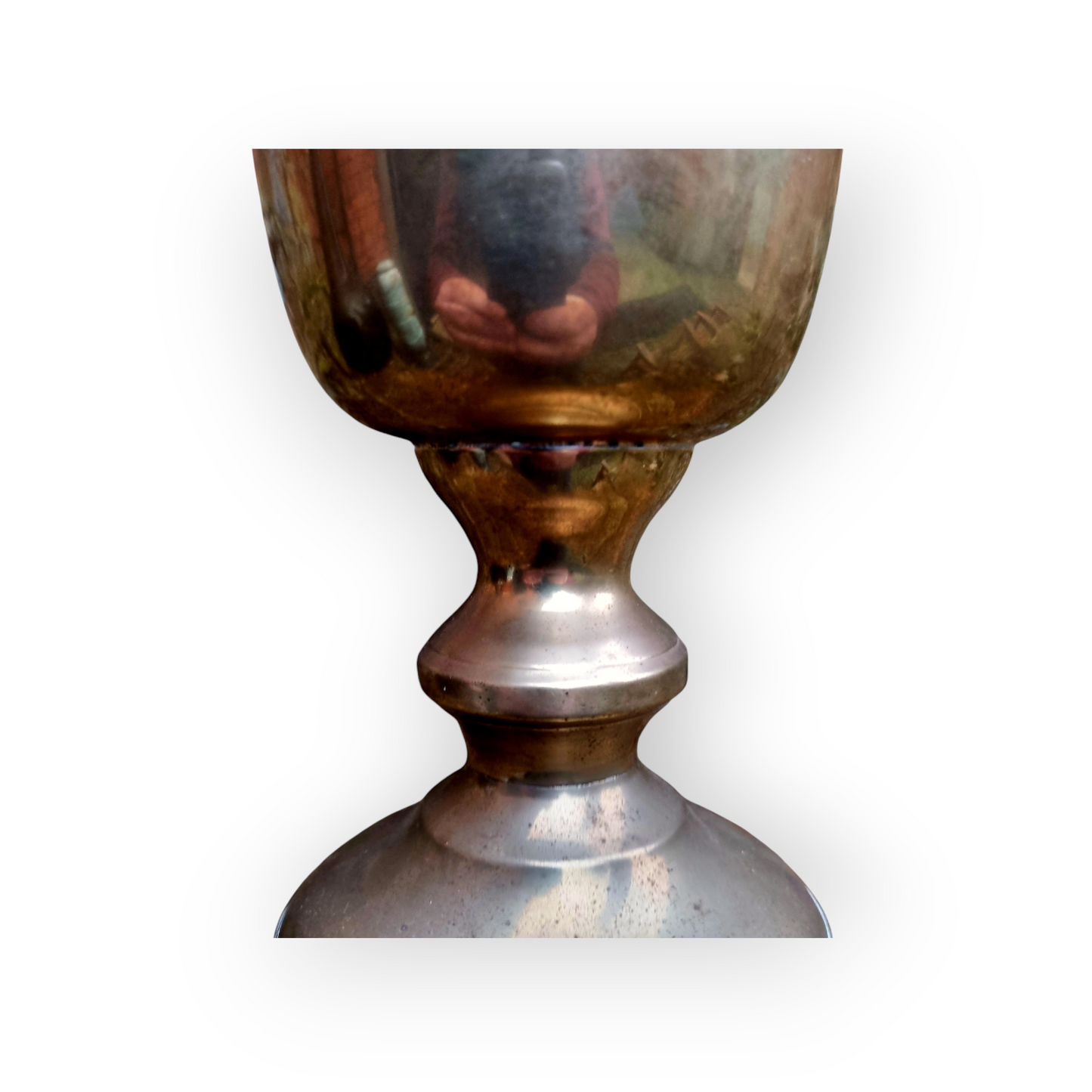 Early 19th-Century English Antique Brass Goblet