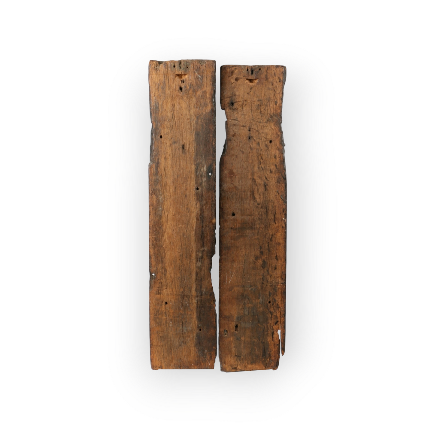 Pair of Late 16th-Century English Antique Carved Oak Terms, Circa 1580