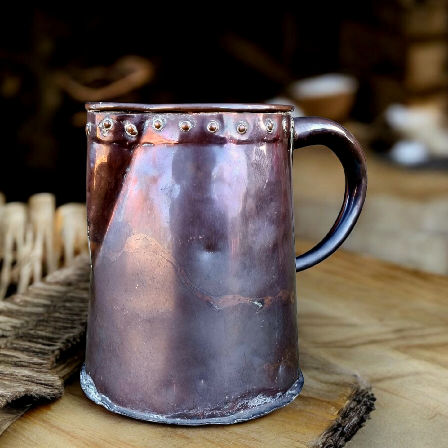 Late 18th-Century English Antique Copper Jug / Pitcher / Ewer