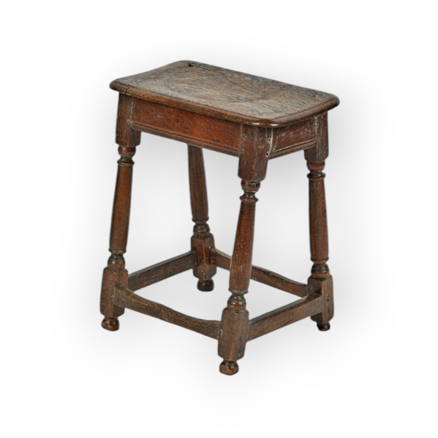 Late 17th Century English Antique Oak Joint Stool