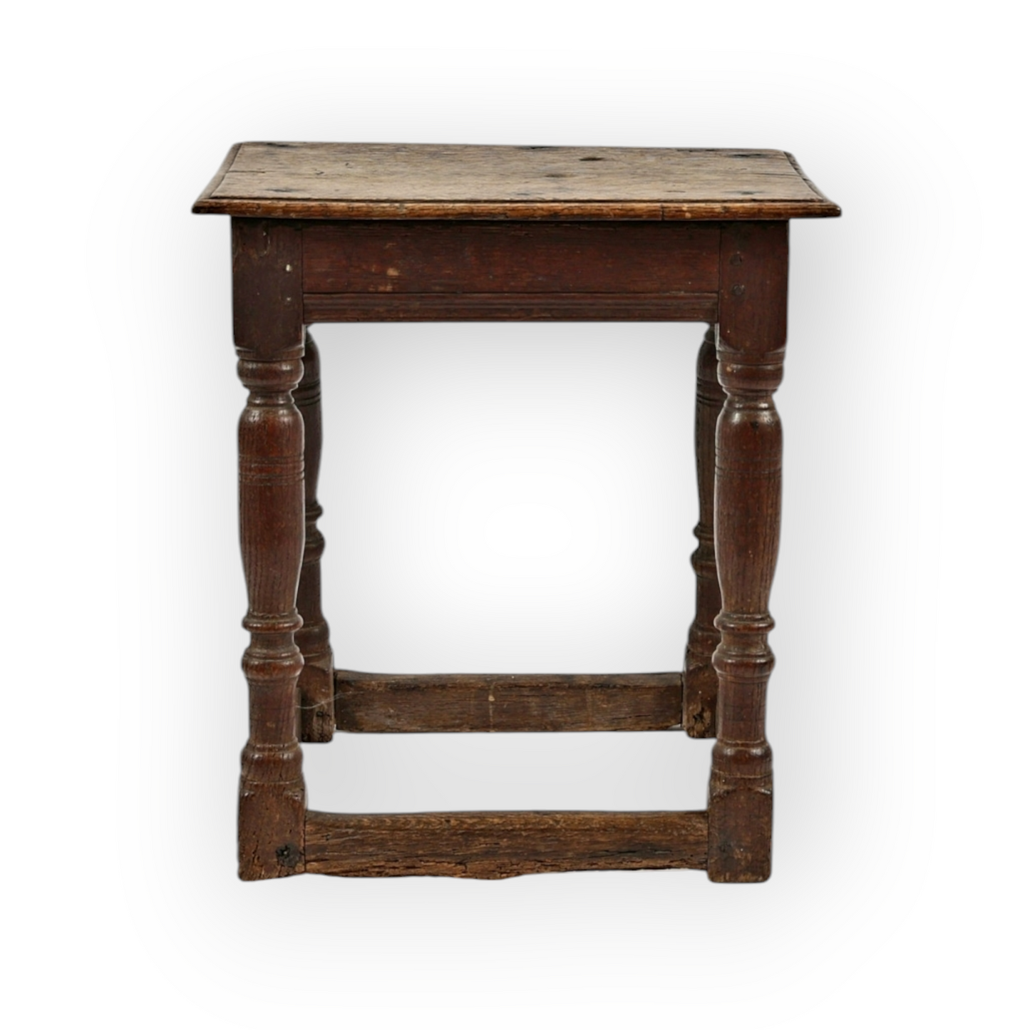 Late 17th Century English Antique Oak Joint Stool