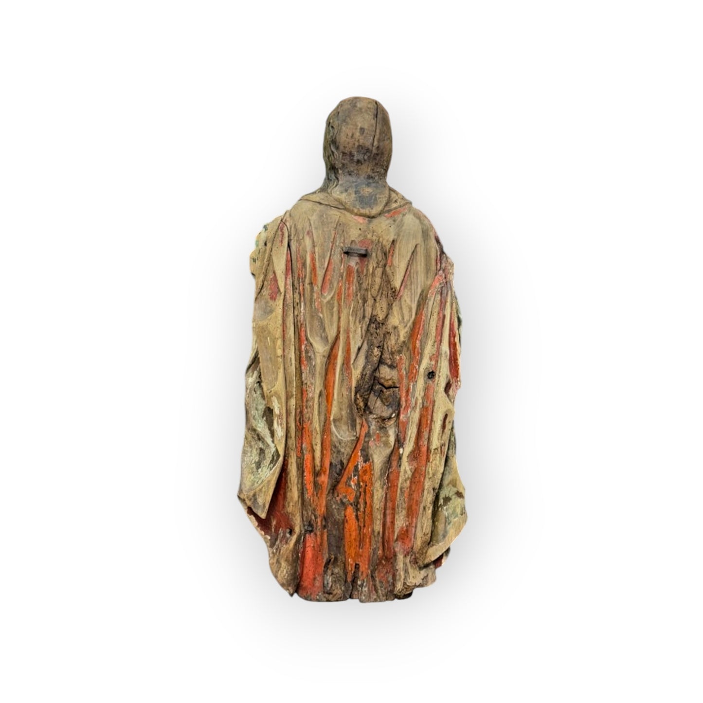 Early 16th-Century Gothic Antique Carved Wooden Sculpture Of A Saint, circa 1500