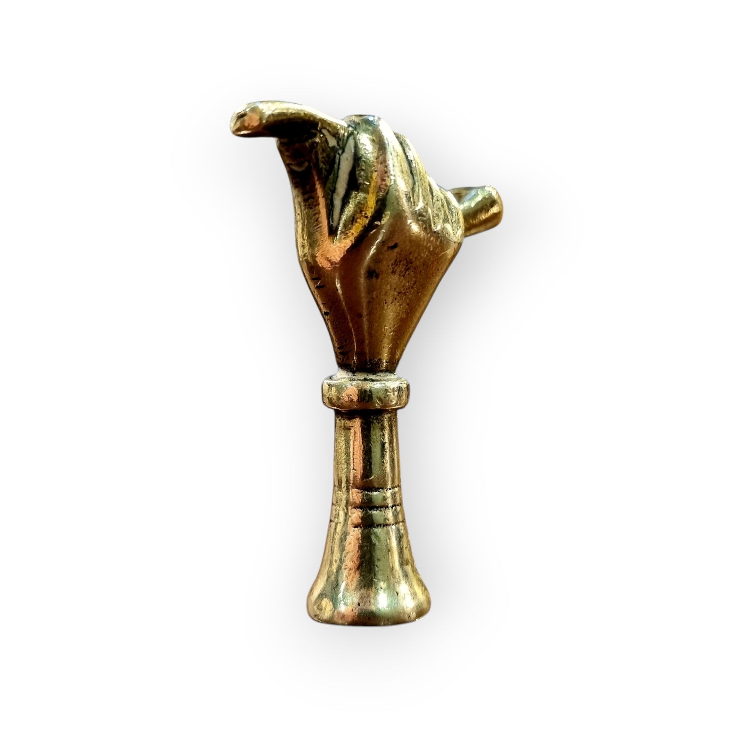 Early 19th-Century English Antique Brass Pipe Tamper