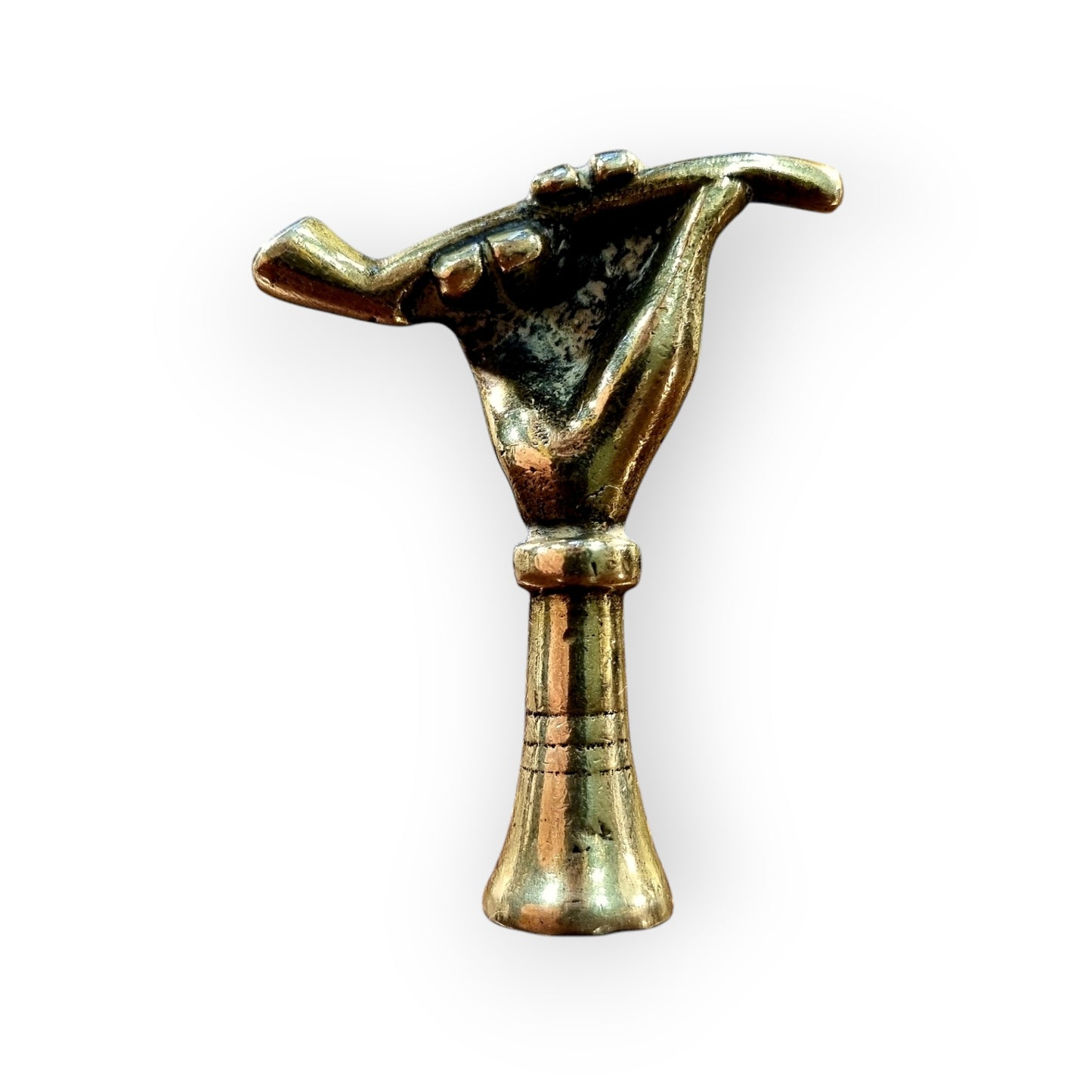 Early 19th-Century English Antique Brass Pipe Tamper