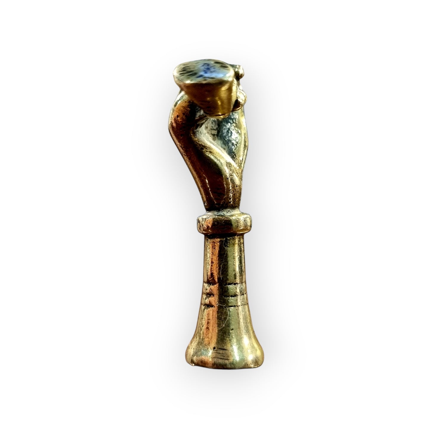 Early 19th-Century English Antique Brass Pipe Tamper