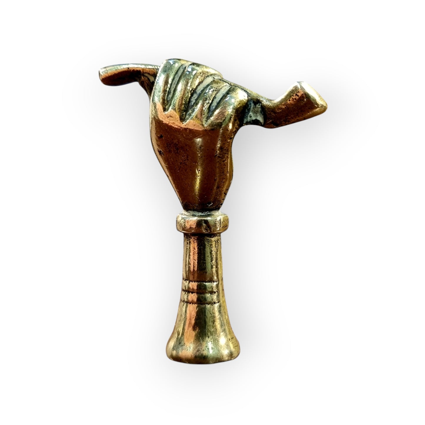 Early 19th-Century English Antique Brass Pipe Tamper