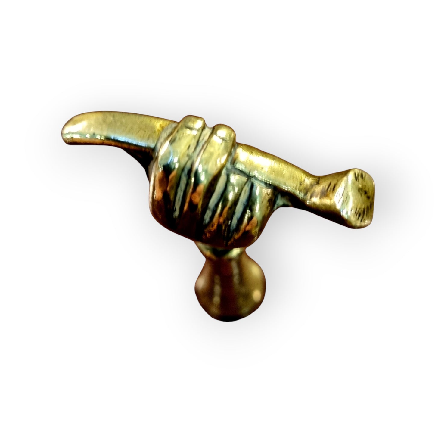 Early 19th-Century English Antique Brass Pipe Tamper