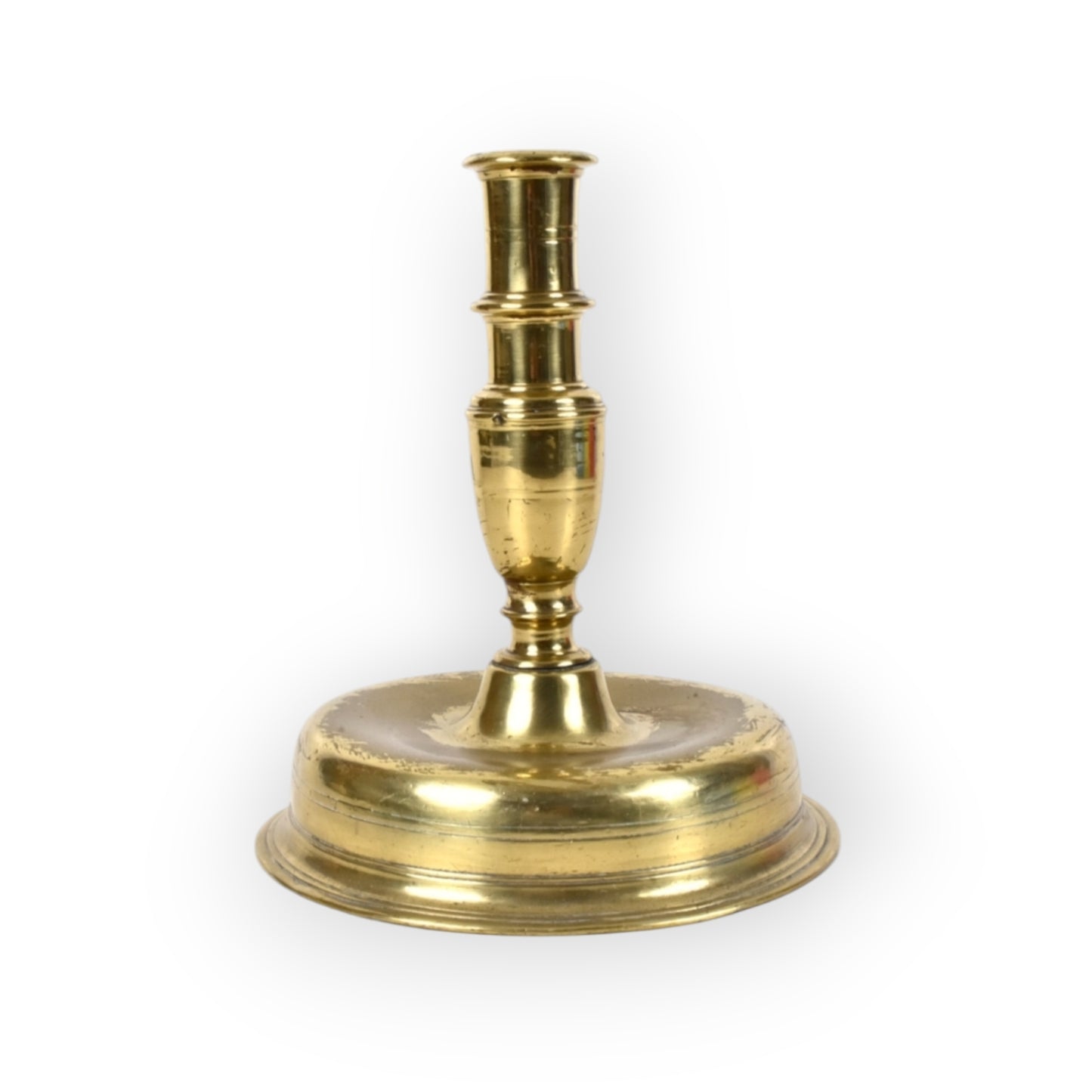 Early 17th Century Continental Antique Brass Candlestick, circa 1600